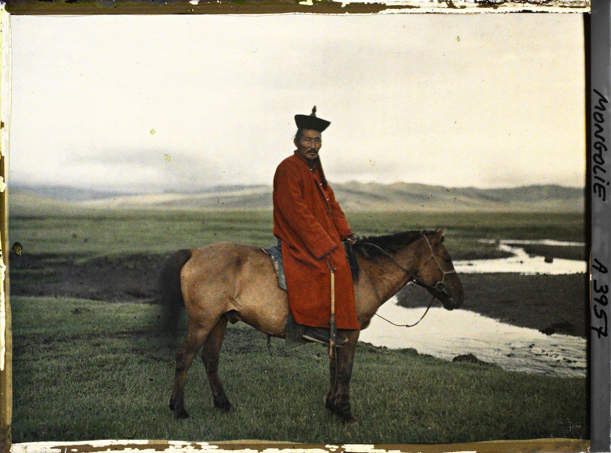 Image représentant Un cavalier près d'un cours d'eau, Le Jalkhanz Kuthugtu Damdinbazar (?)