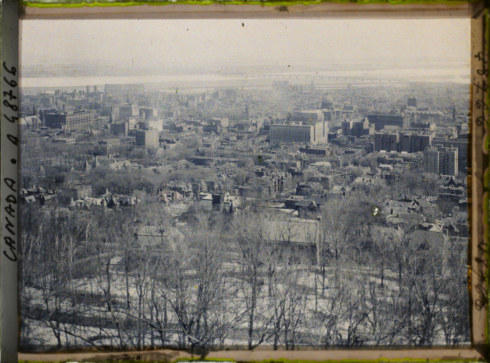 Image représentant Canada, Montréal, Panorama de Montréal vers Pont Victoria
