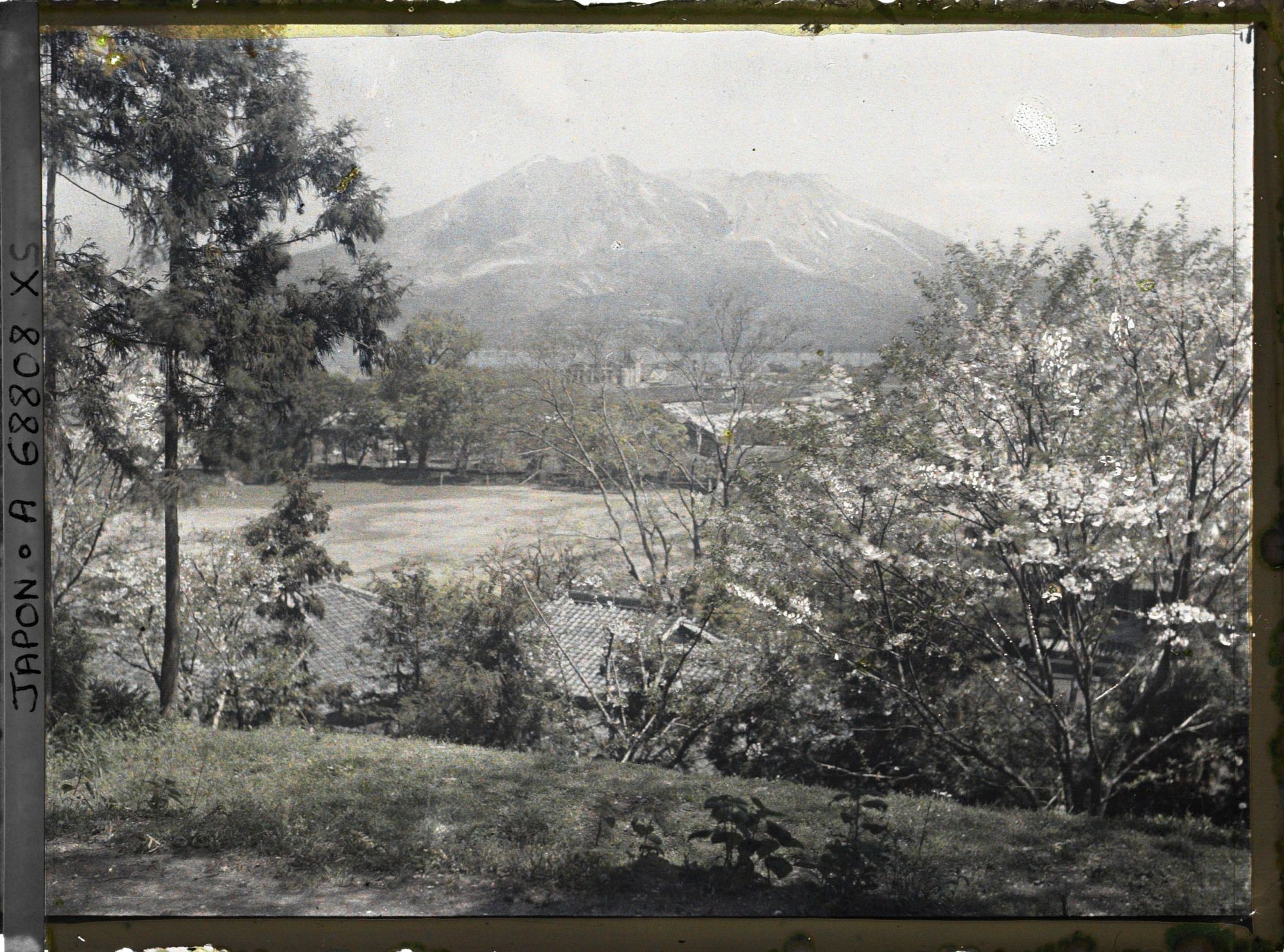 Image représentant Le volcan Sakurajima vu des hauteurs de la ville