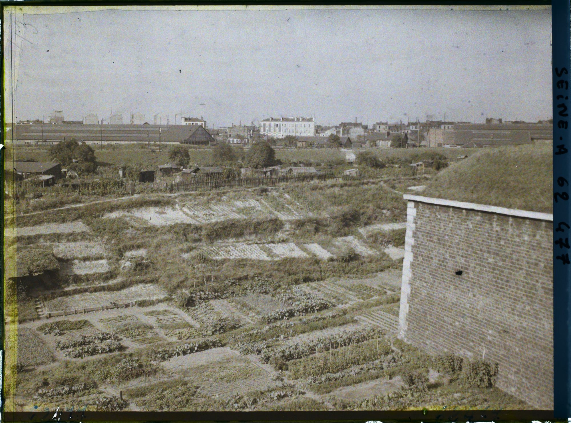 Image représentant Les jardins ouvriers dans les fossés des fortifications porte de la Villette
