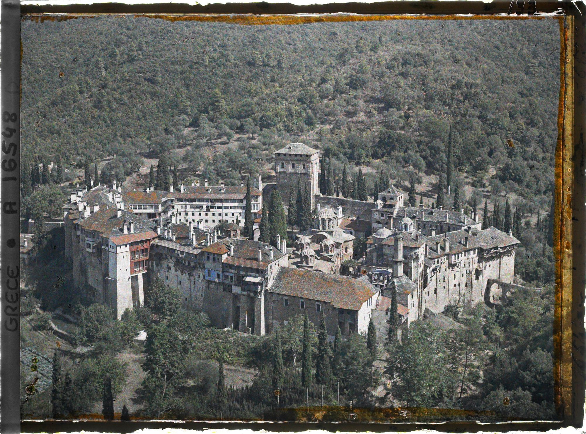 Image représentant Turquie, Hilendar, Panorama du Monastère de Hilendar