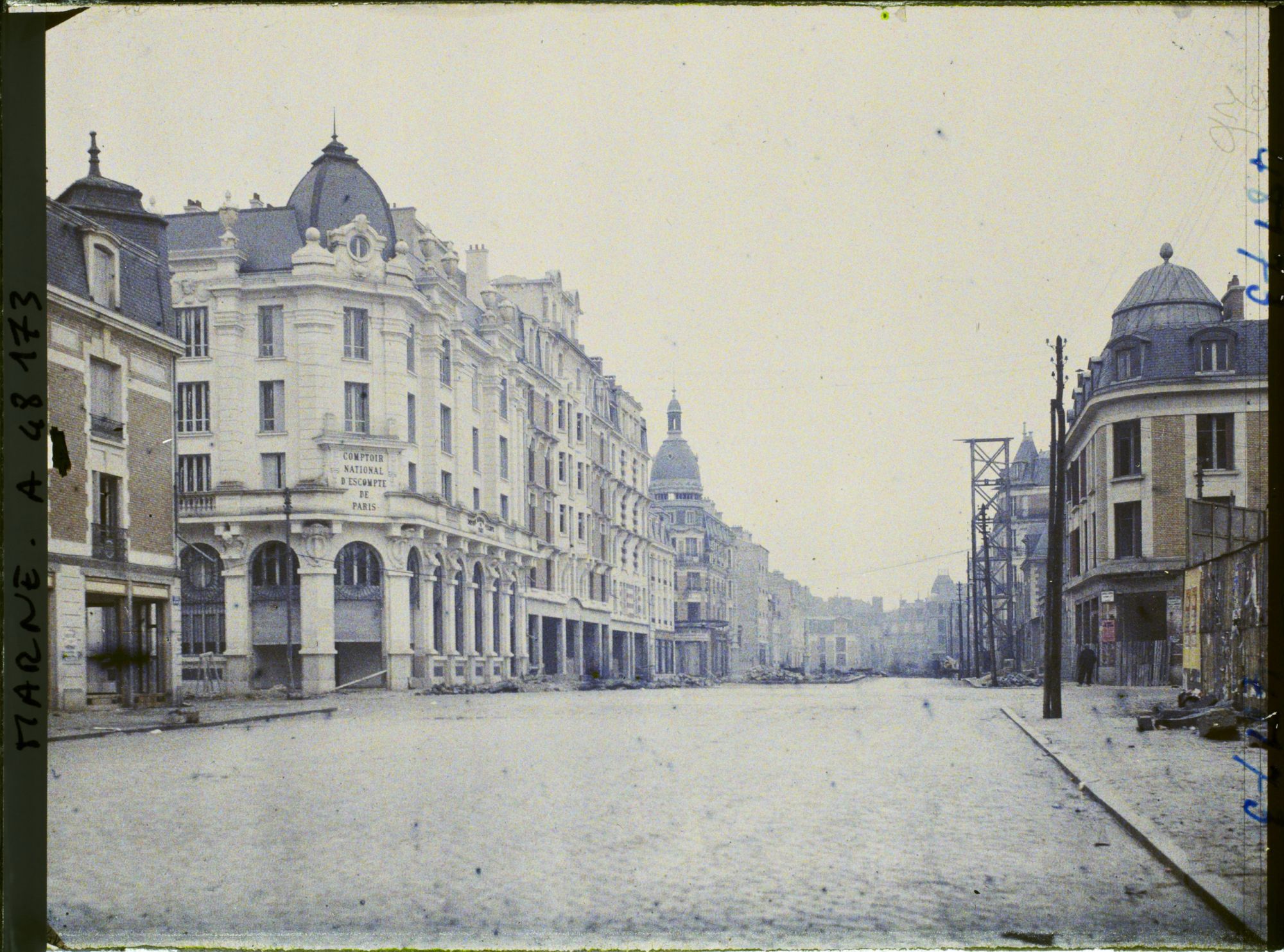Image représentant France, Reims, Perspective sur le Cours Langlet