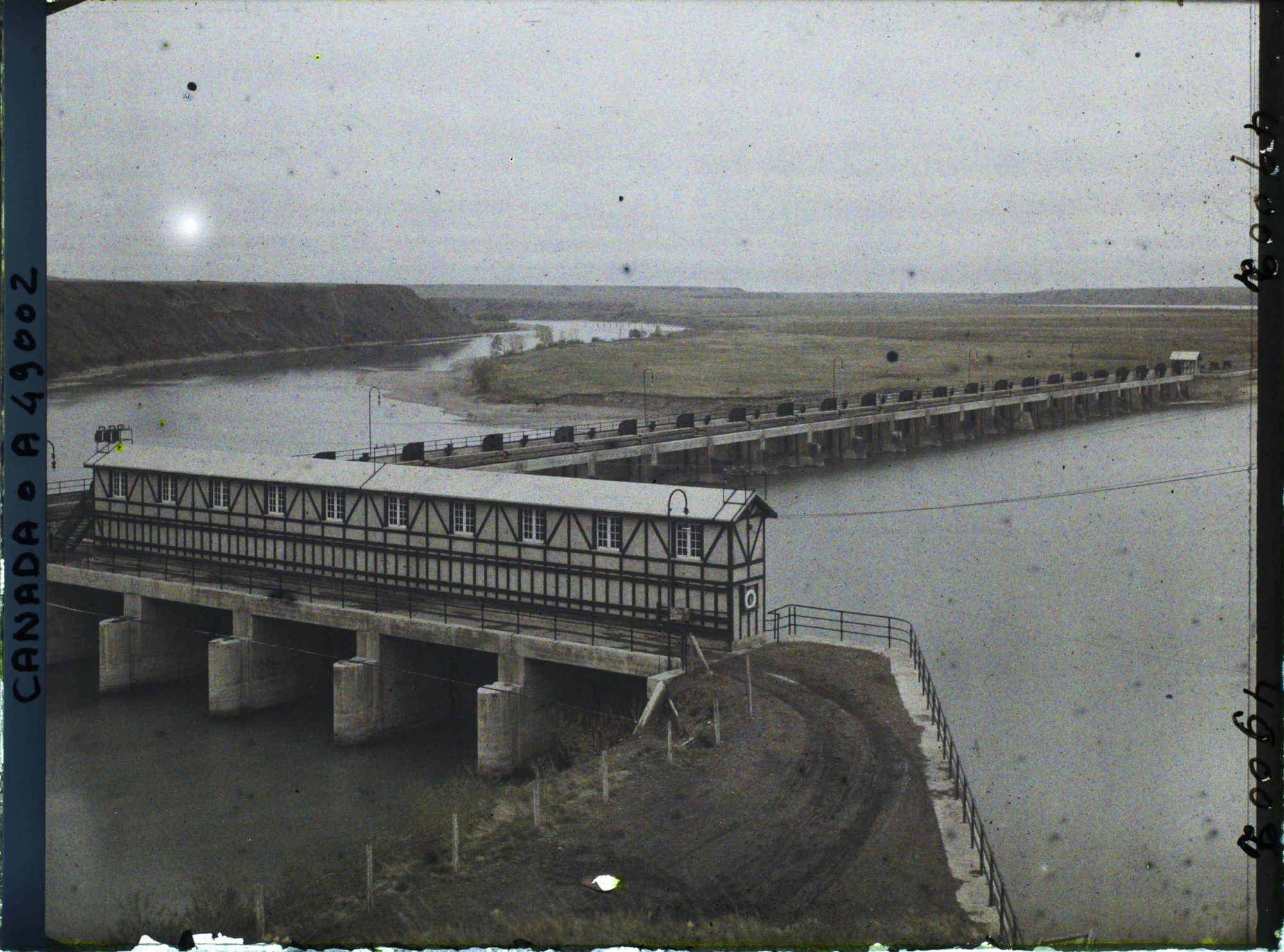 Image représentant Canada, Bassano, Barrage de la Bosse - Vue Générale des Ouvrages du Barrage