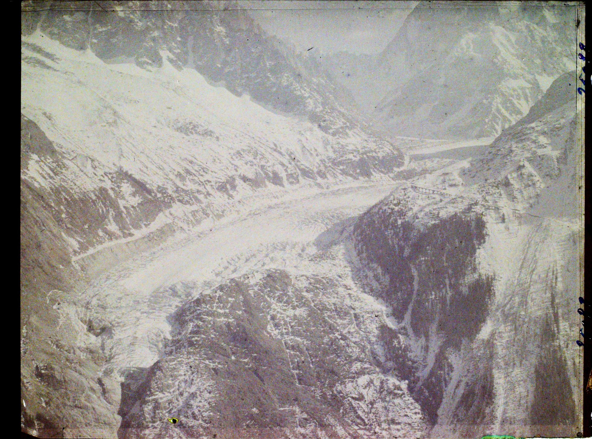 Image représentant France Les Alpes, Vue prise de la Flégère. La mer de Glace