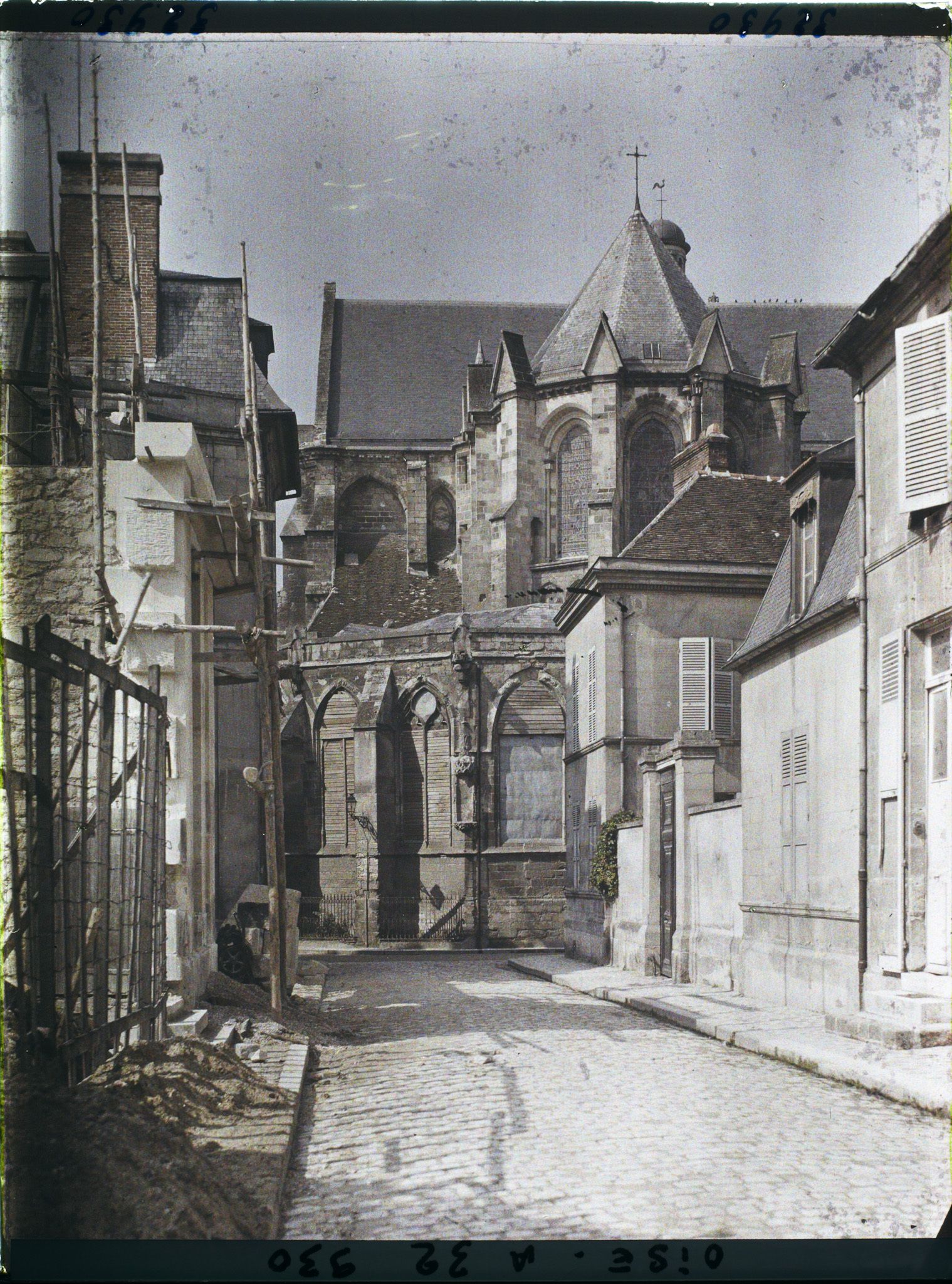 Image représentant France, Compiègne, Abside de l'Eglise St Jacques remise en état