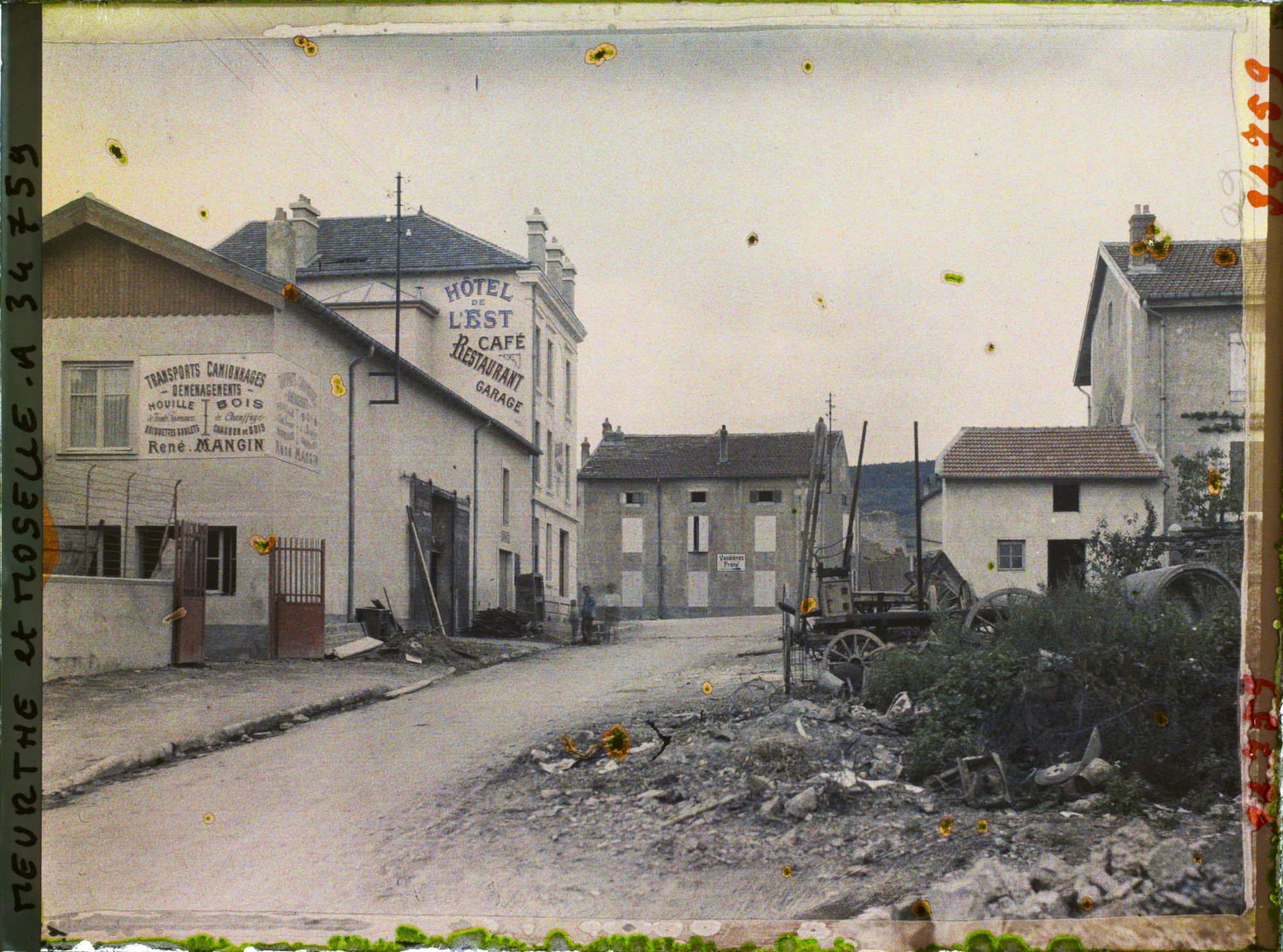Image représentant France, Pagny s/ Moselle, Reconstructions rue de Strasbourg