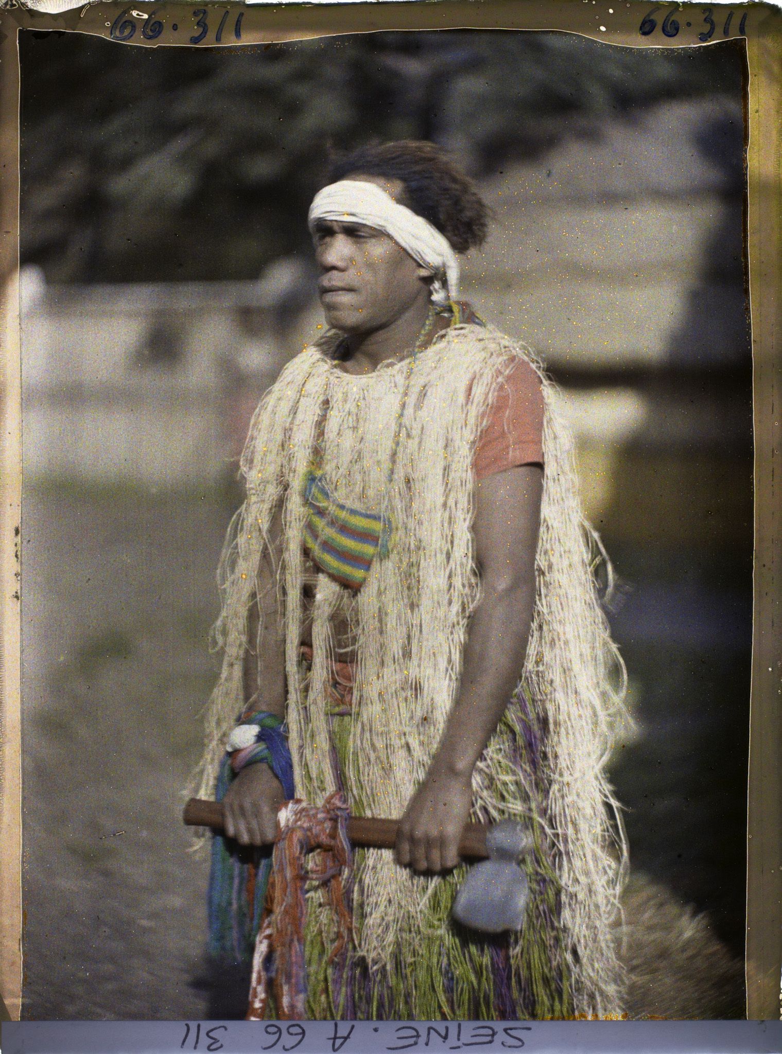 Image représentant L'Exposition Coloniale Internationale de 1931, un homme kanak