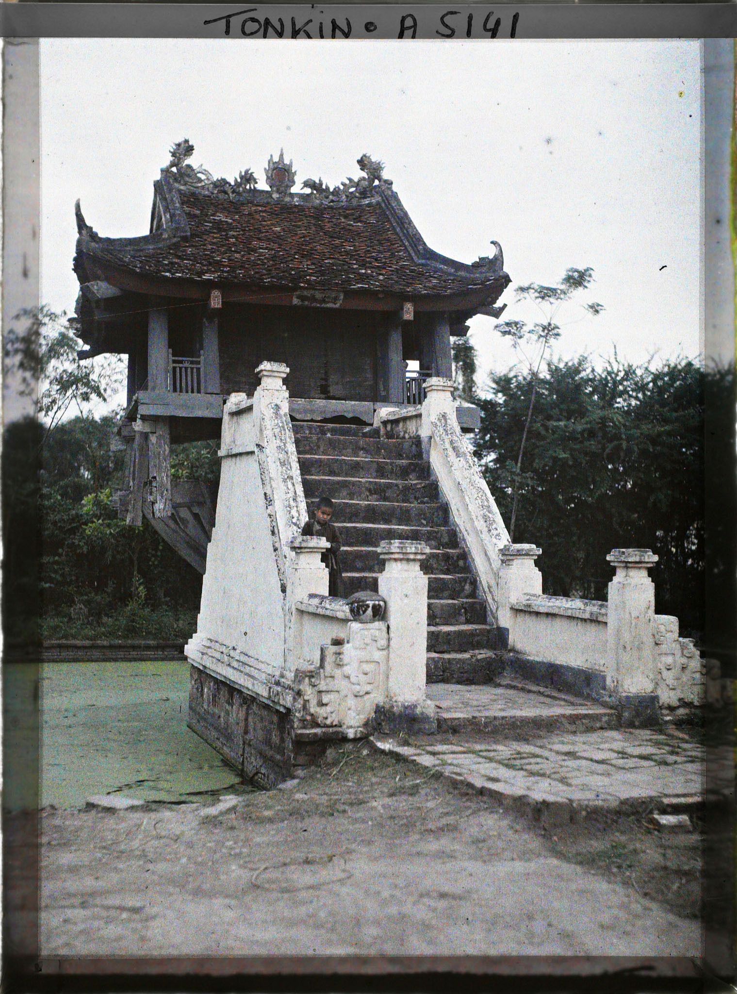 Image représentant Le temple Nhu't-chu-tu' ou Mot-cot (" Pagode du pilier unique ")