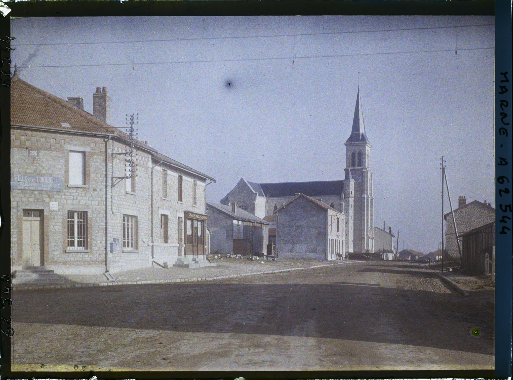 Image représentant France, Régions libérées Ville s/ Tourbe, Ville sur Tourbe - Aspect de la reconstruction