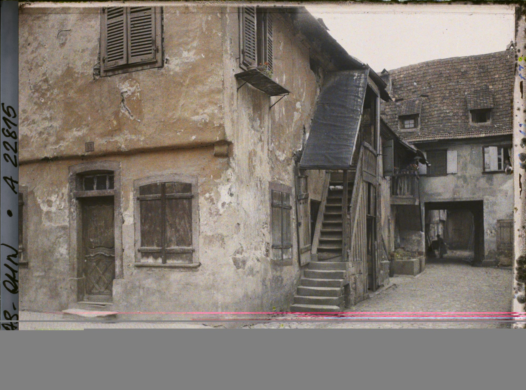 Image représentant France, Obernai, Impasse dans la rue de Schlestadt.
