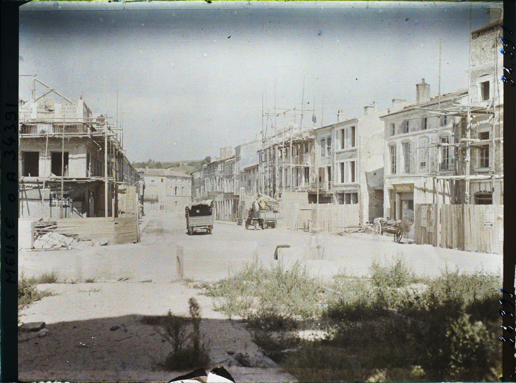 Image représentant France, St Mihiel, Reconstructions rue Pershing