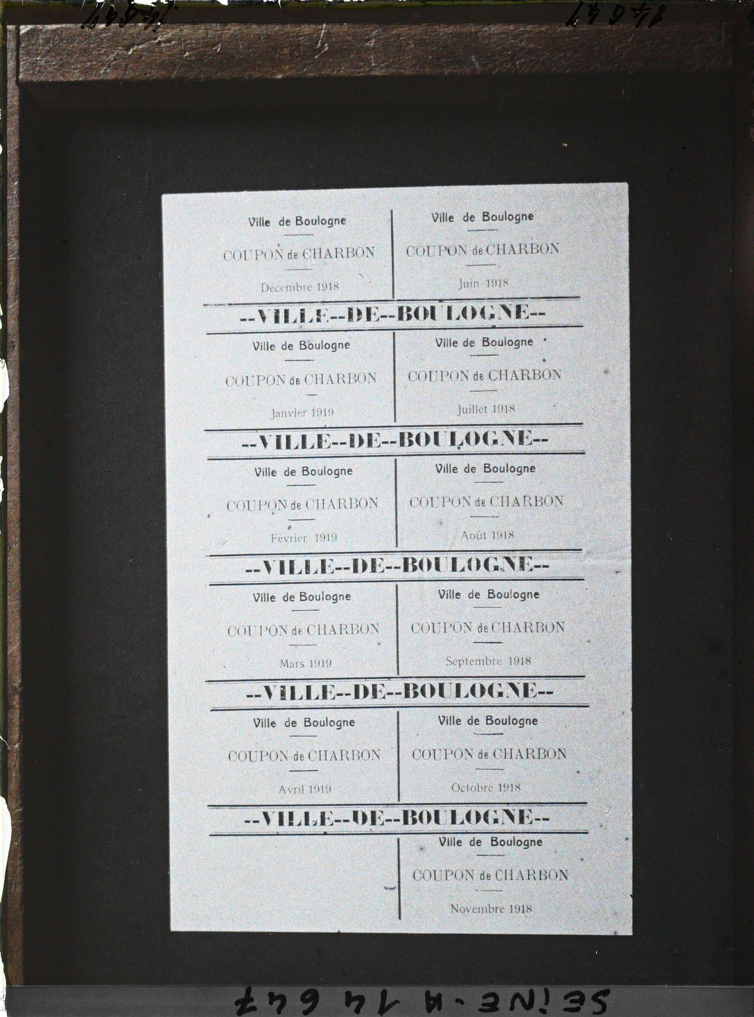 Image représentant Feuille de coupons de charbon