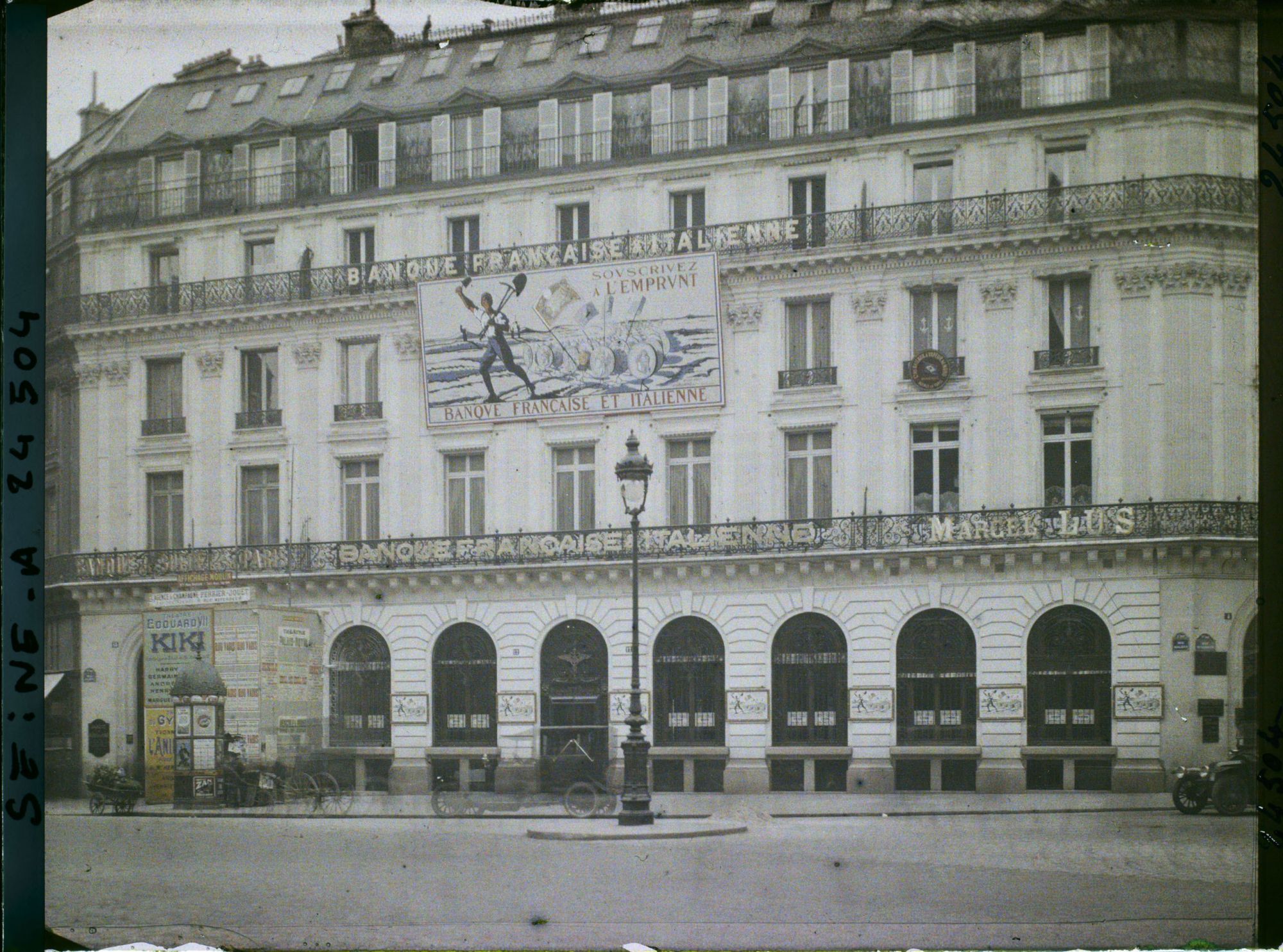 Image représentant L'emprunt national de 1920 à la Banque Française et Italienne, 12 rue Halévy