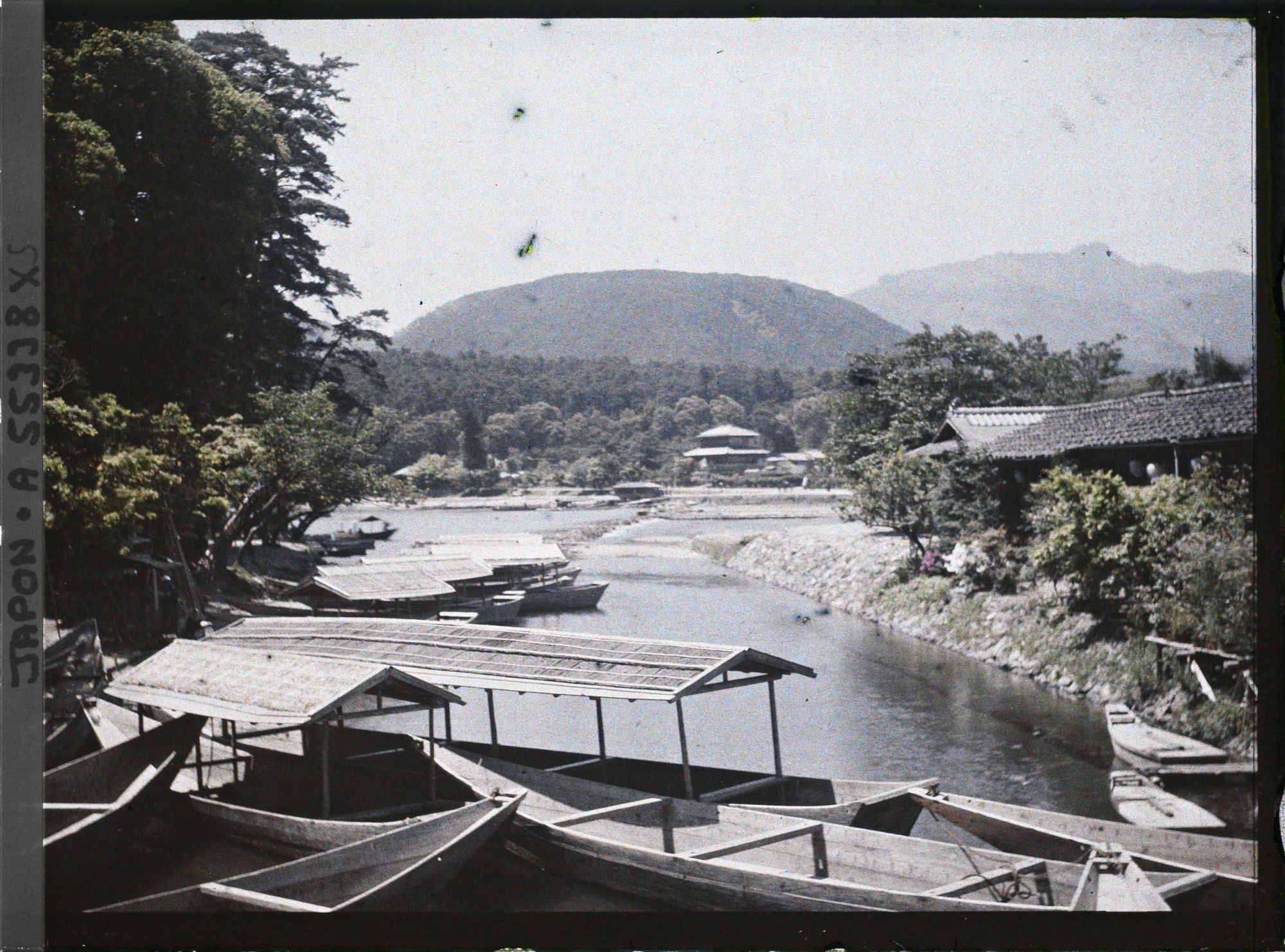 Image représentant bateaux de tourisme sur la rivière Hozugawa