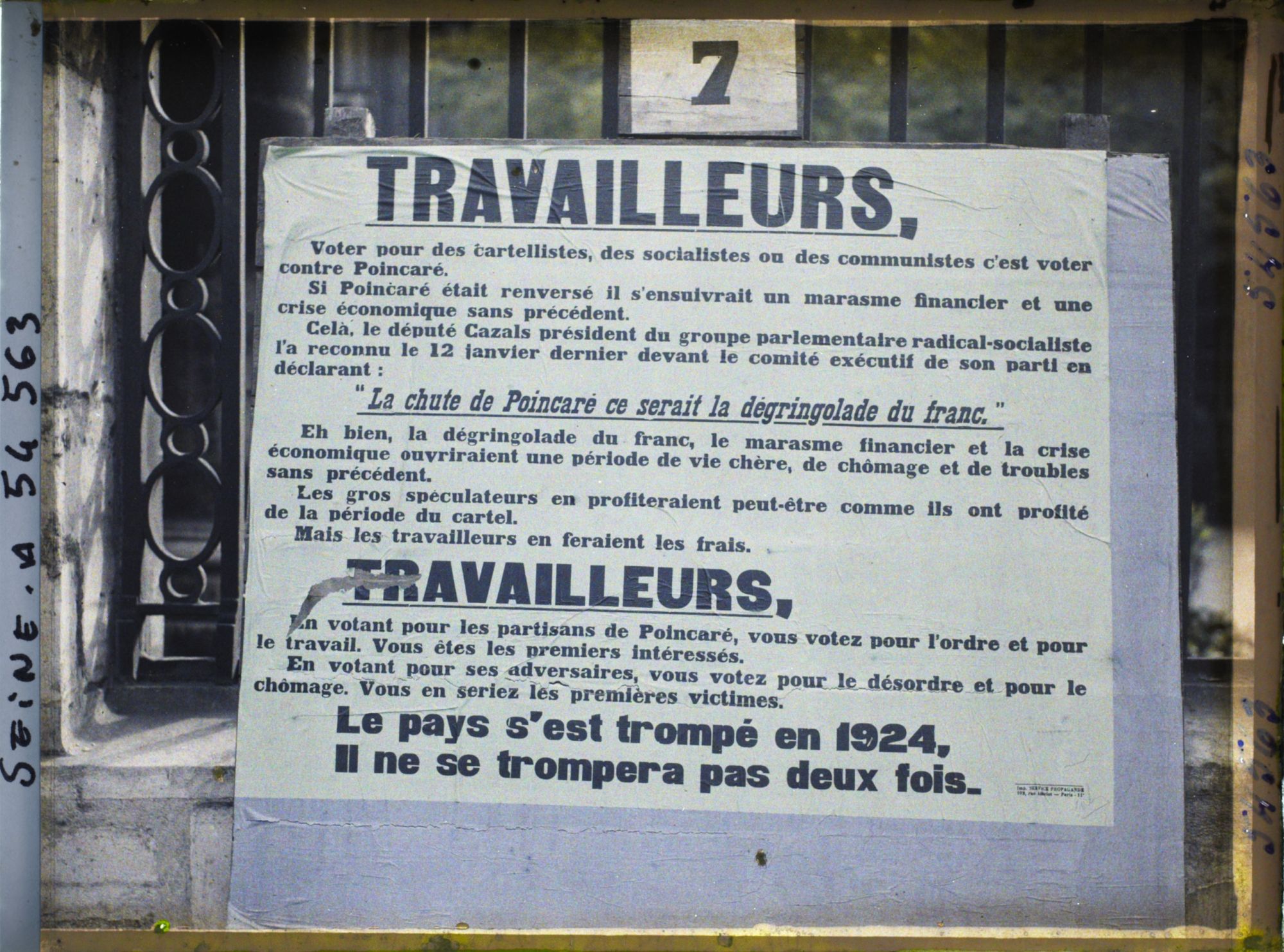 Image représentant Affiche pour les élections législatives des 22 et 29 avril