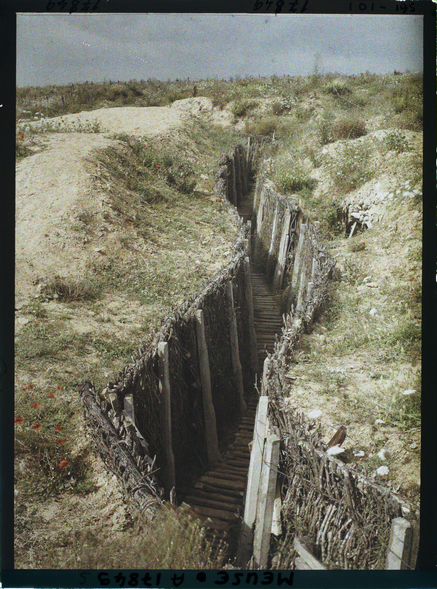 Image représentant France, Fort de Douaumont, Près du fort, une tranchée