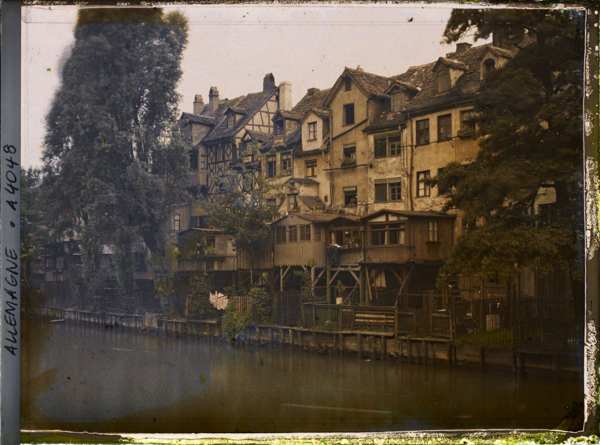 Image représentant Maions anciennes au bord de la Pegnitz