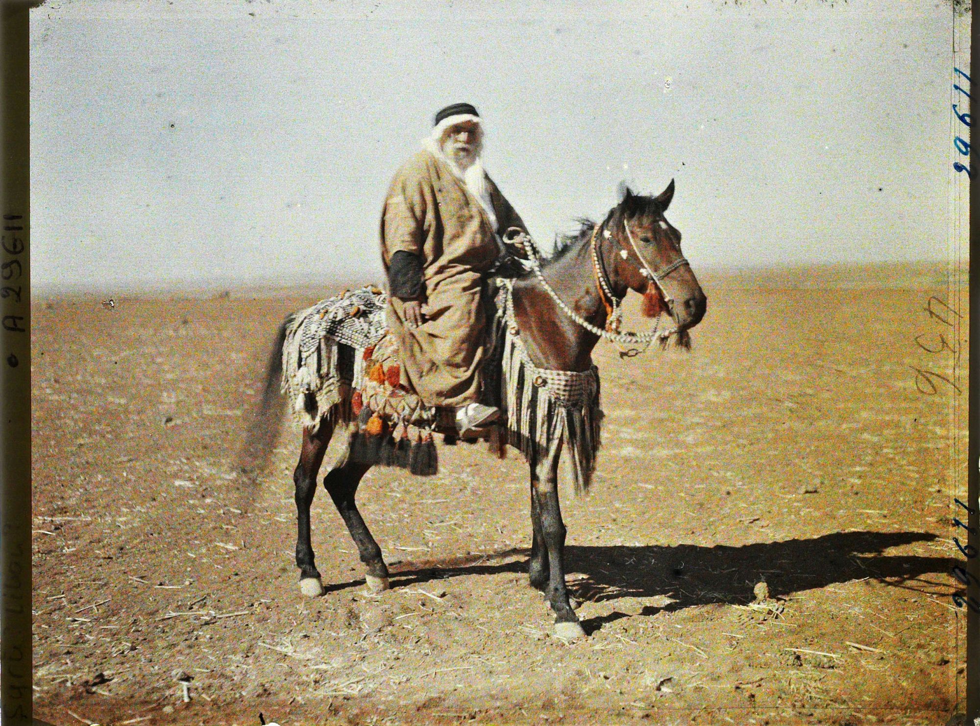 Image représentant Un cheik à cheval