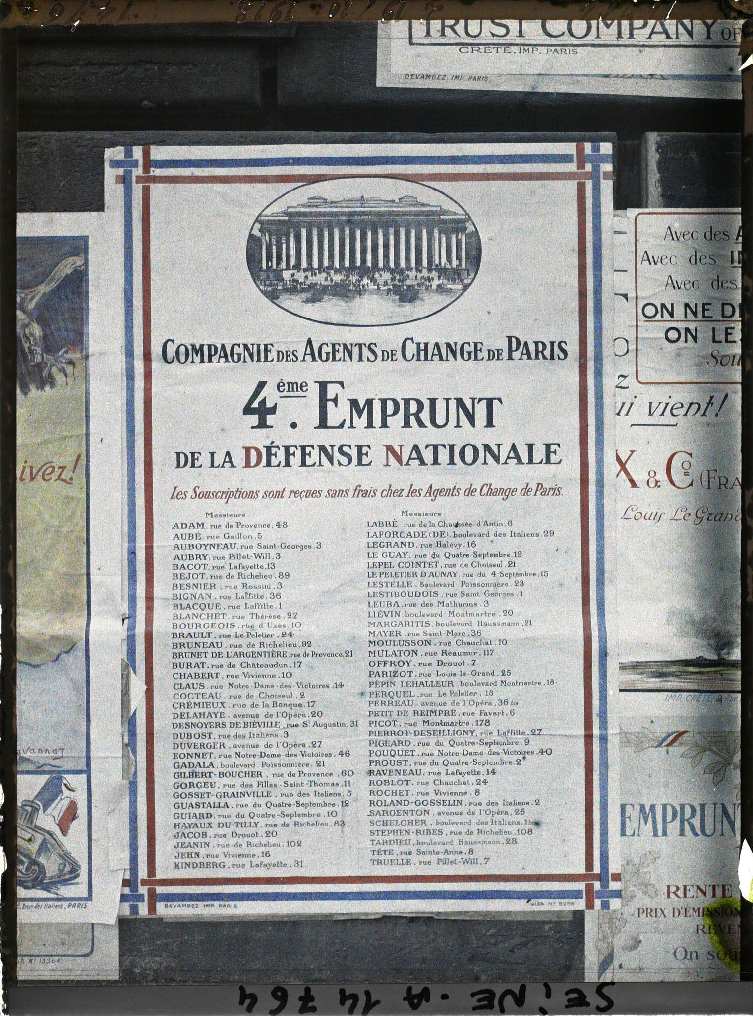 Image représentant Affiche de l'emprunt national, Compagnie des agents de change de Paris