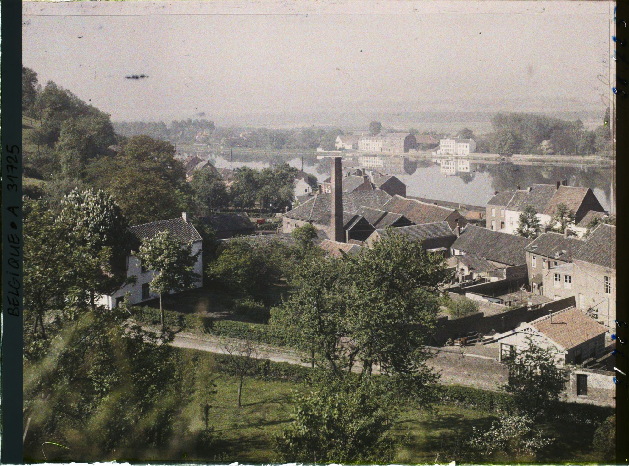 Image représentant Belgique, Visé, Vue Générale sur Visée- bas, la Meuse en amont