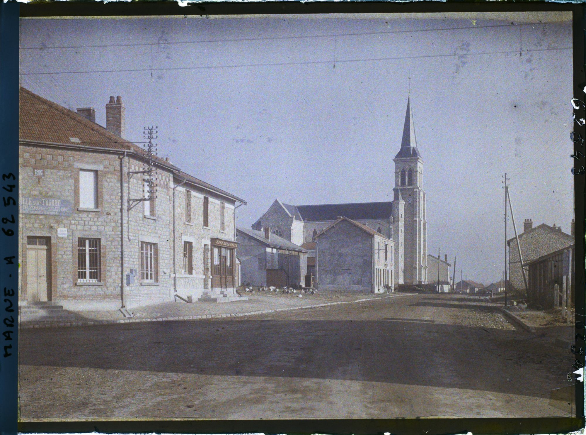 Image représentant France, Régions libérées Ville s/ Tourbe, Ville sur Tourbe - Aspect  de la reconstruction