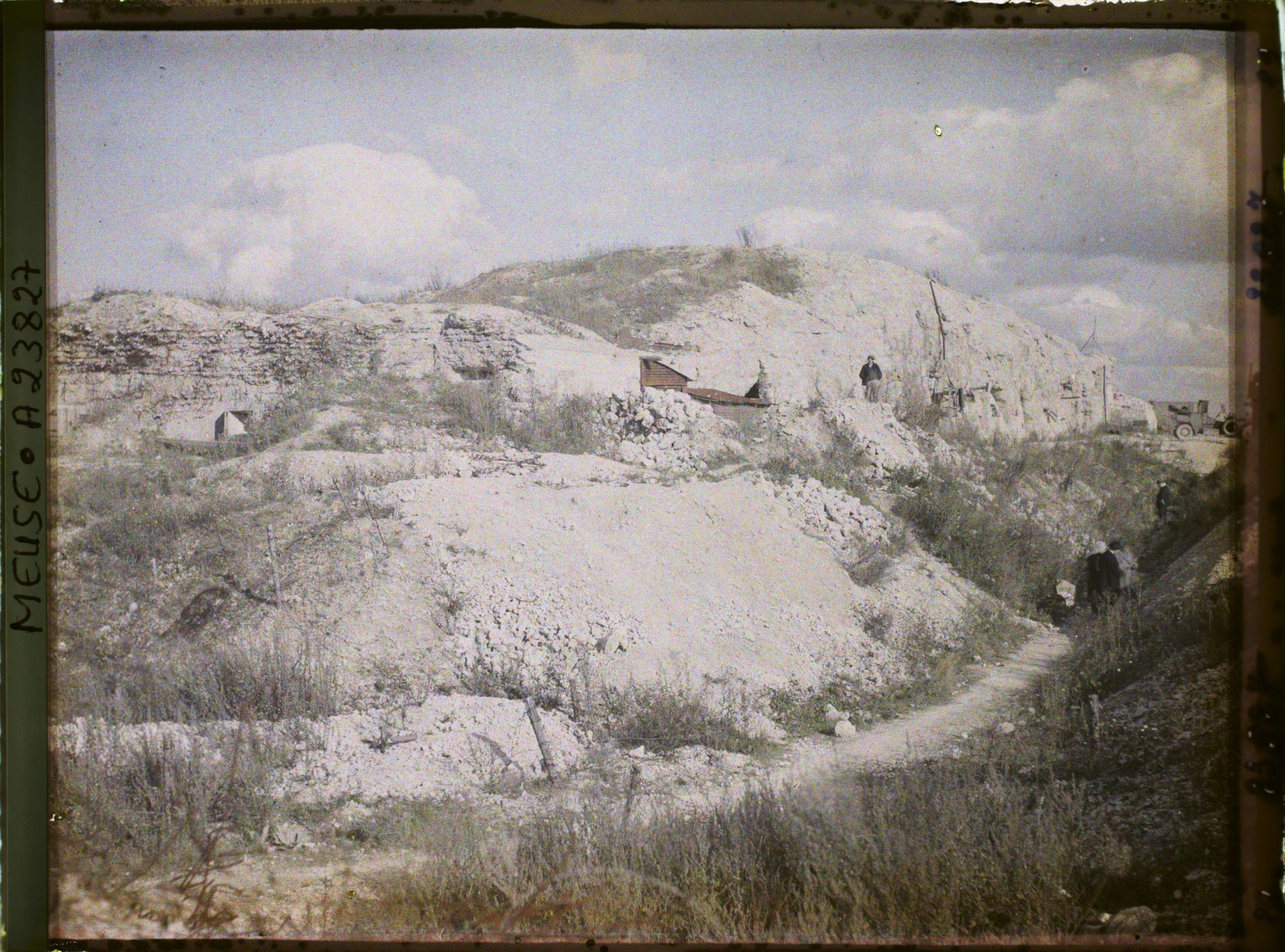 Image représentant France, Fort de Vaux, Aspect du fort à l'ouest