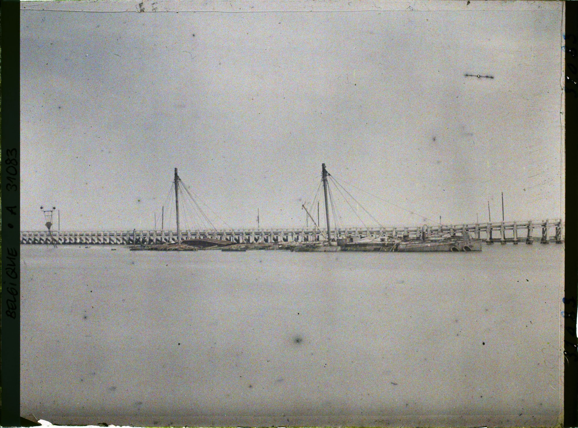 Image représentant Belgique, Ostende, Le Vindictive dans le Chenal