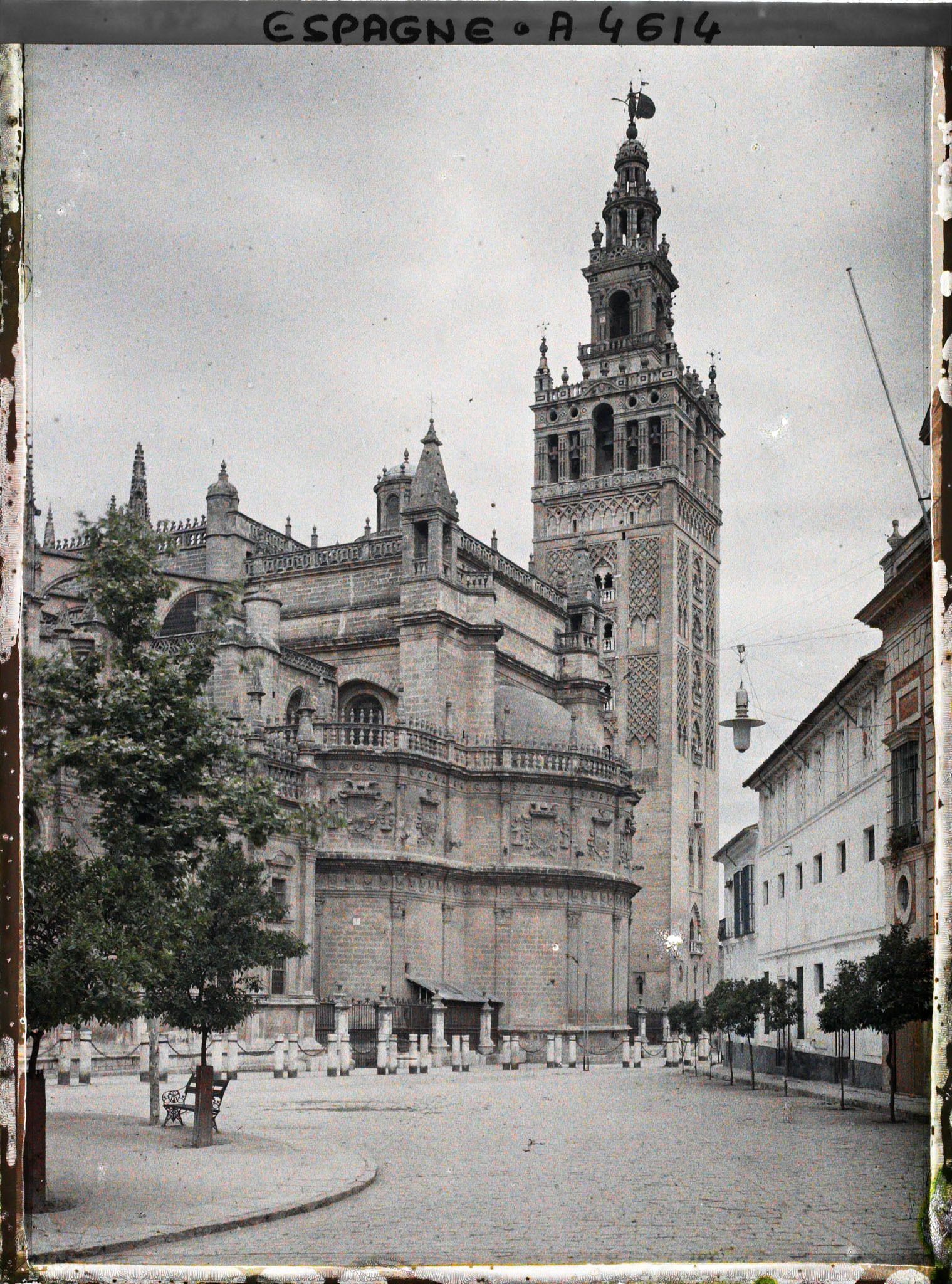 Image représentant Espagne, Séville, Vue générale Cathédrale et Giralda
