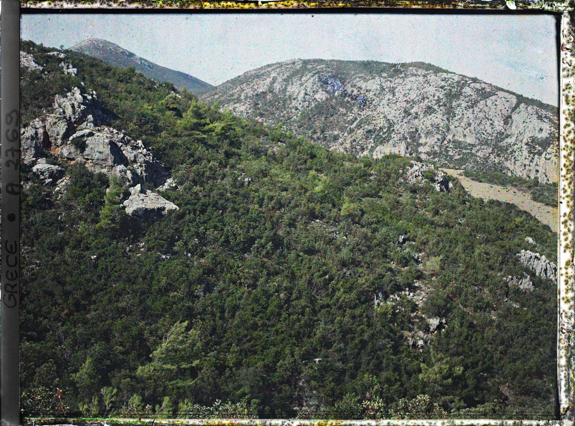 Image représentant Les flancs du Parnès, l'une des collines bordant la plaine d'Athènes