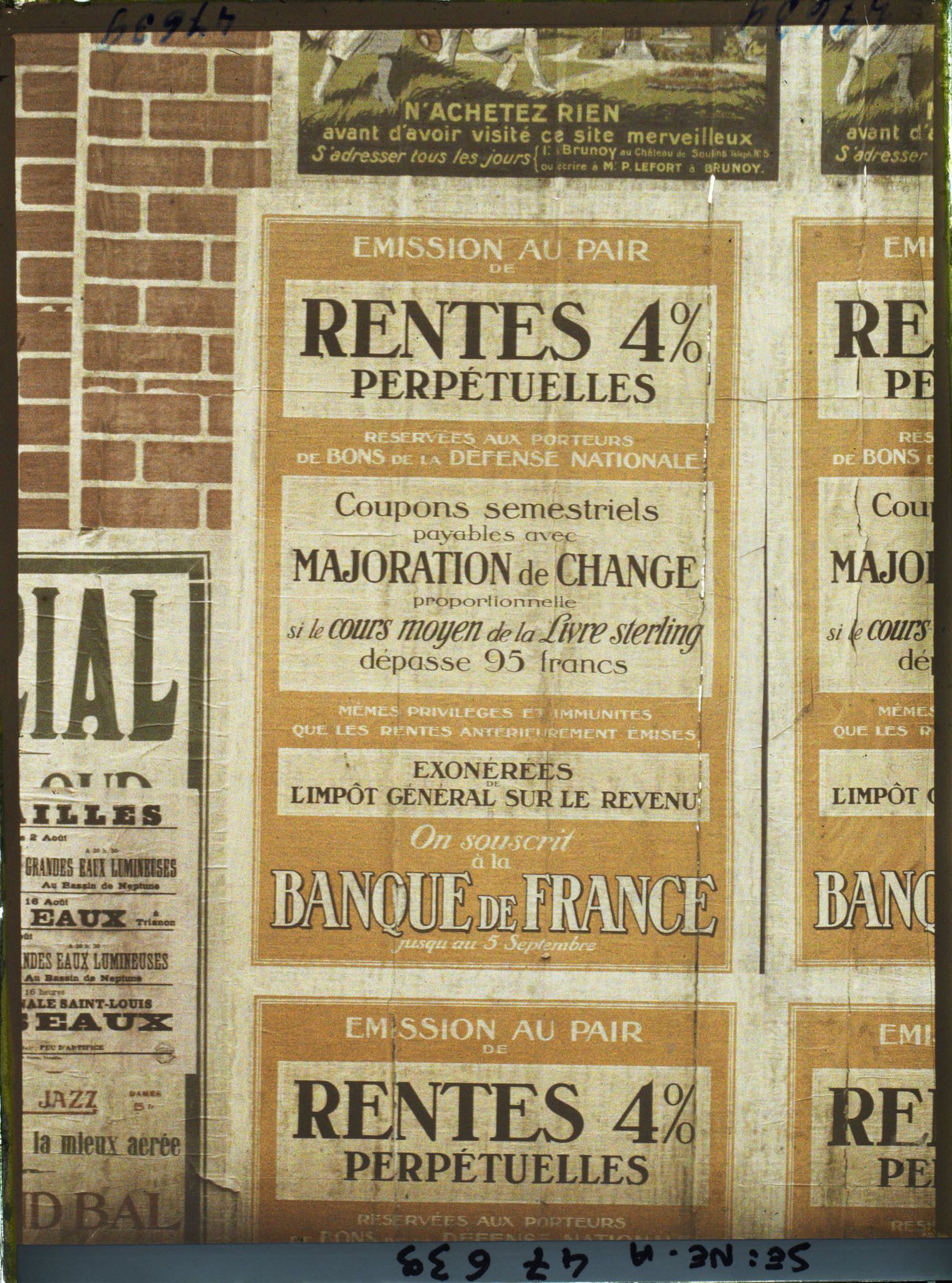 Image représentant Affiches de l'emprunt, la Banque de France