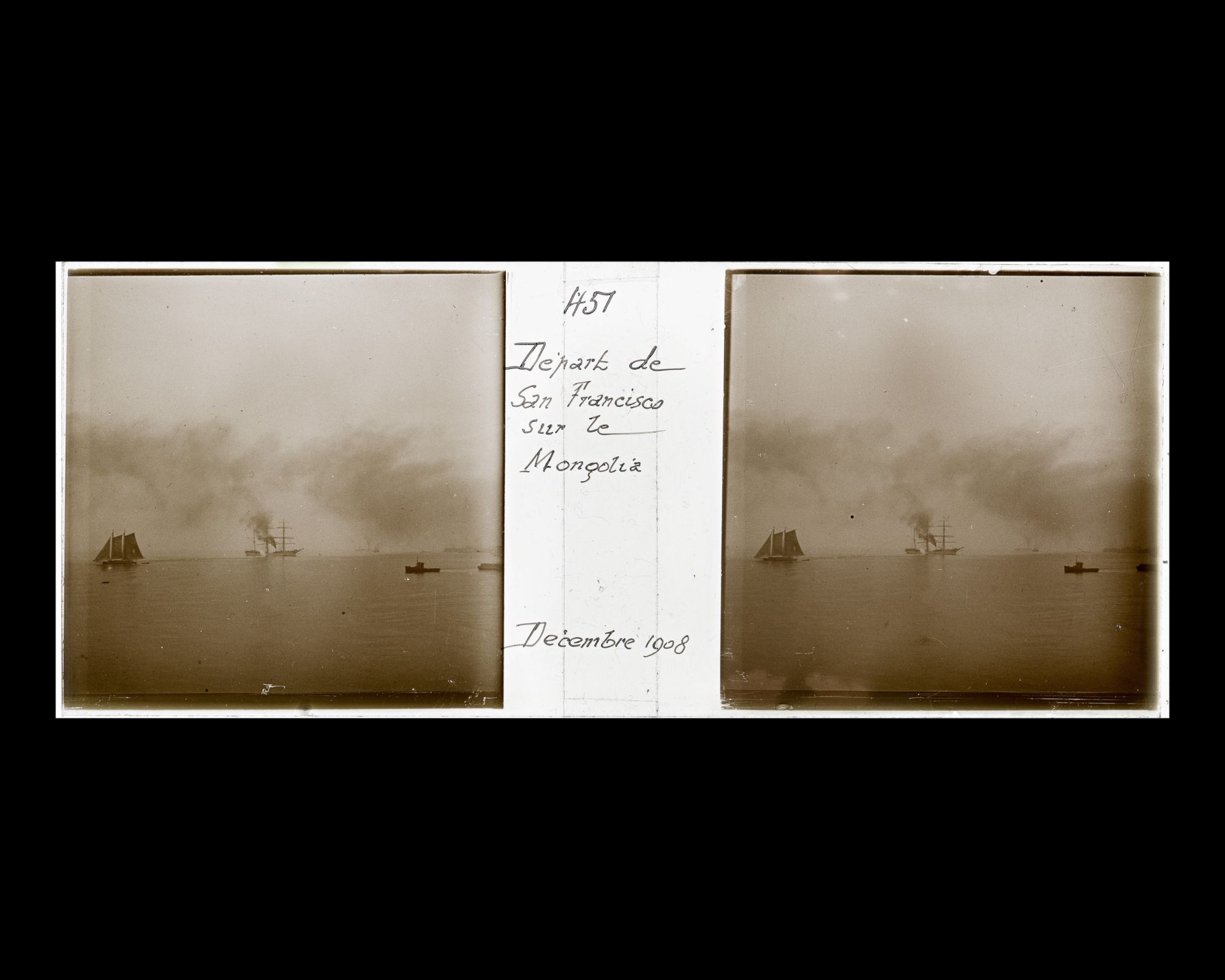 Image représentant La baie vue depuis le Mongolia au moment du départ