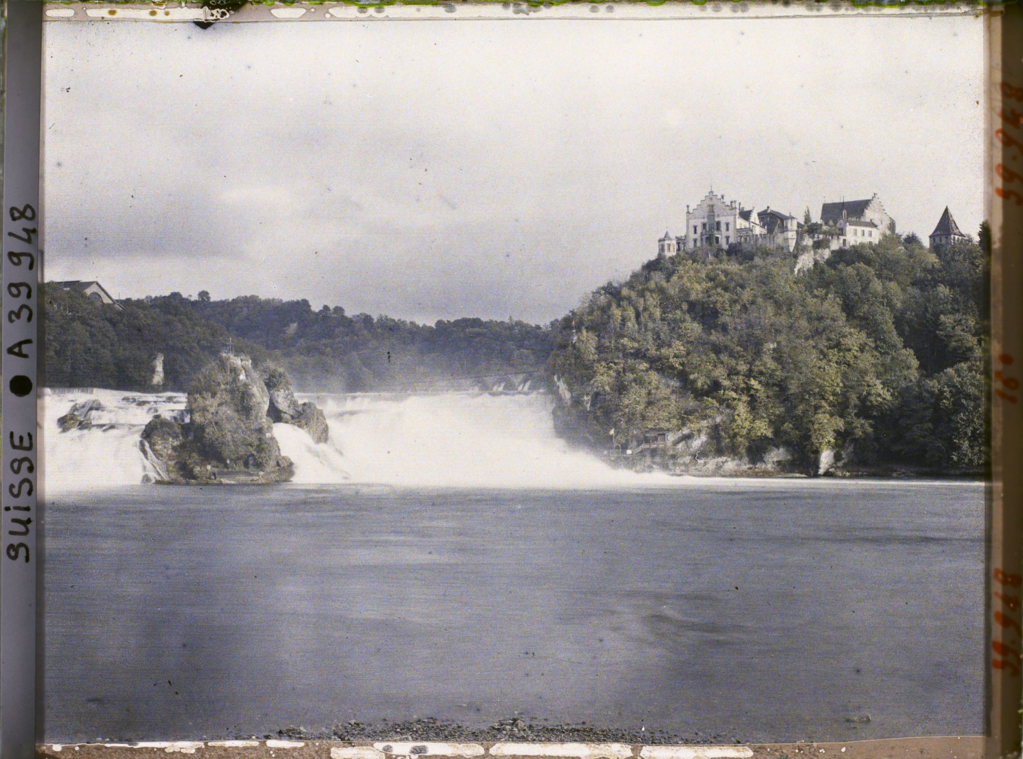 Image représentant Les chutes du Rhin vues du Schlössli Wörth