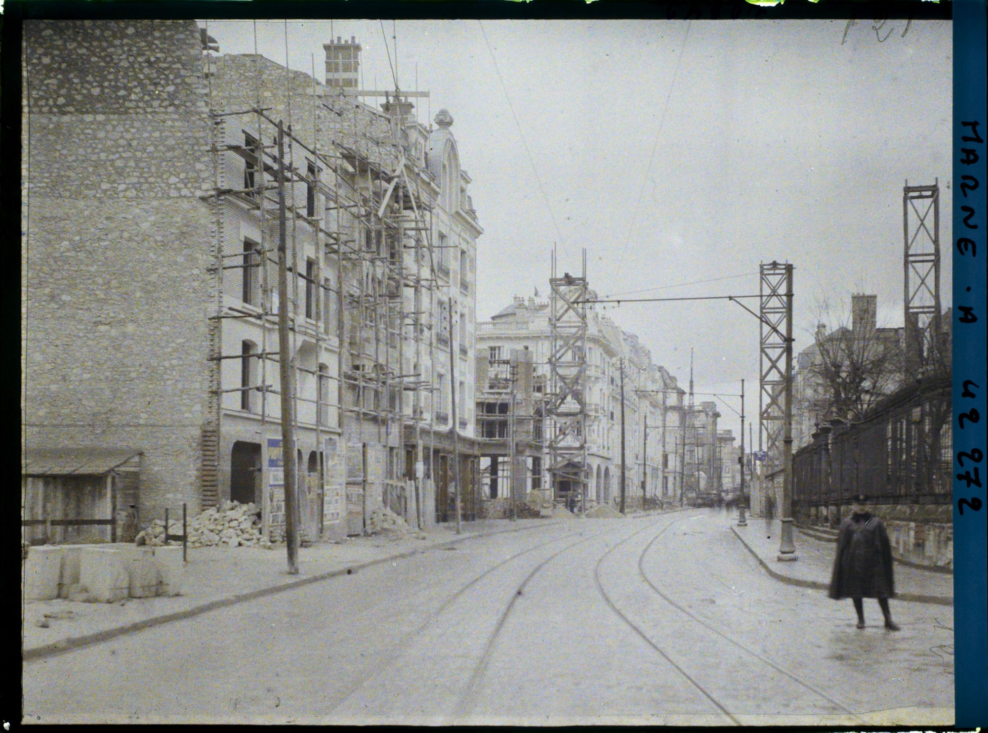 Image représentant France, Reims, La rue de Vesles