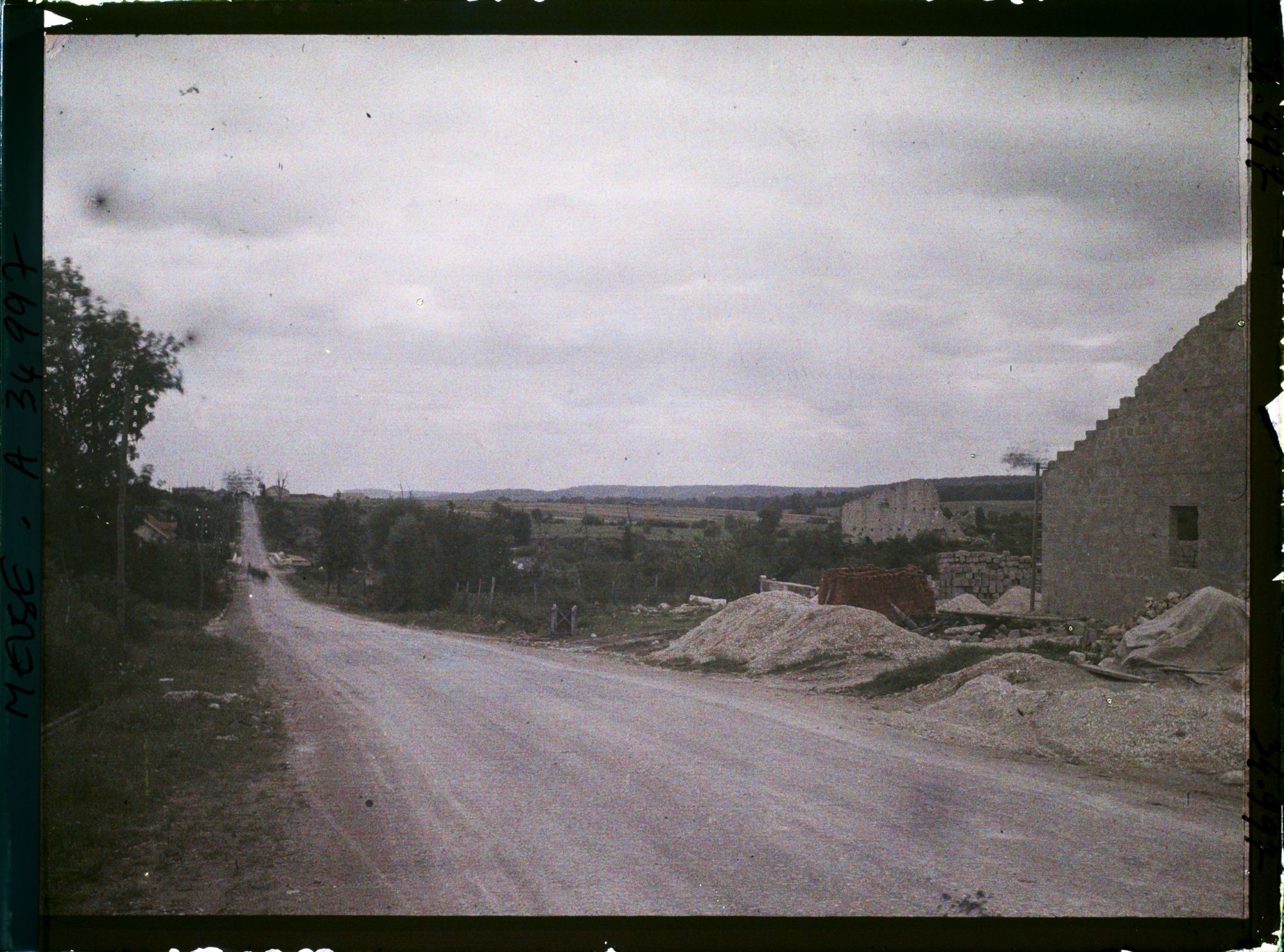 Image représentant France, Boureuil Secteur de Vauquois, Nouvel emplacement de Boureuil la petite s/ la route de Varennes à Verdun