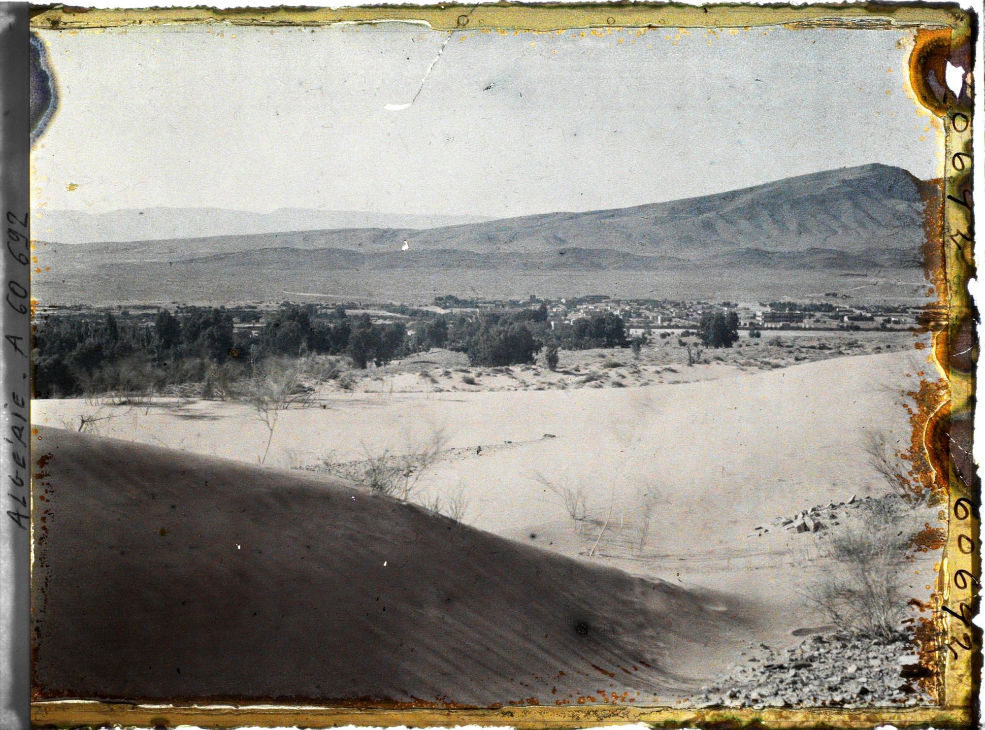 Image représentant Vue de la ville d'Aïn-Sefra avec à l'arrière-plan, le Djebel Aïssa