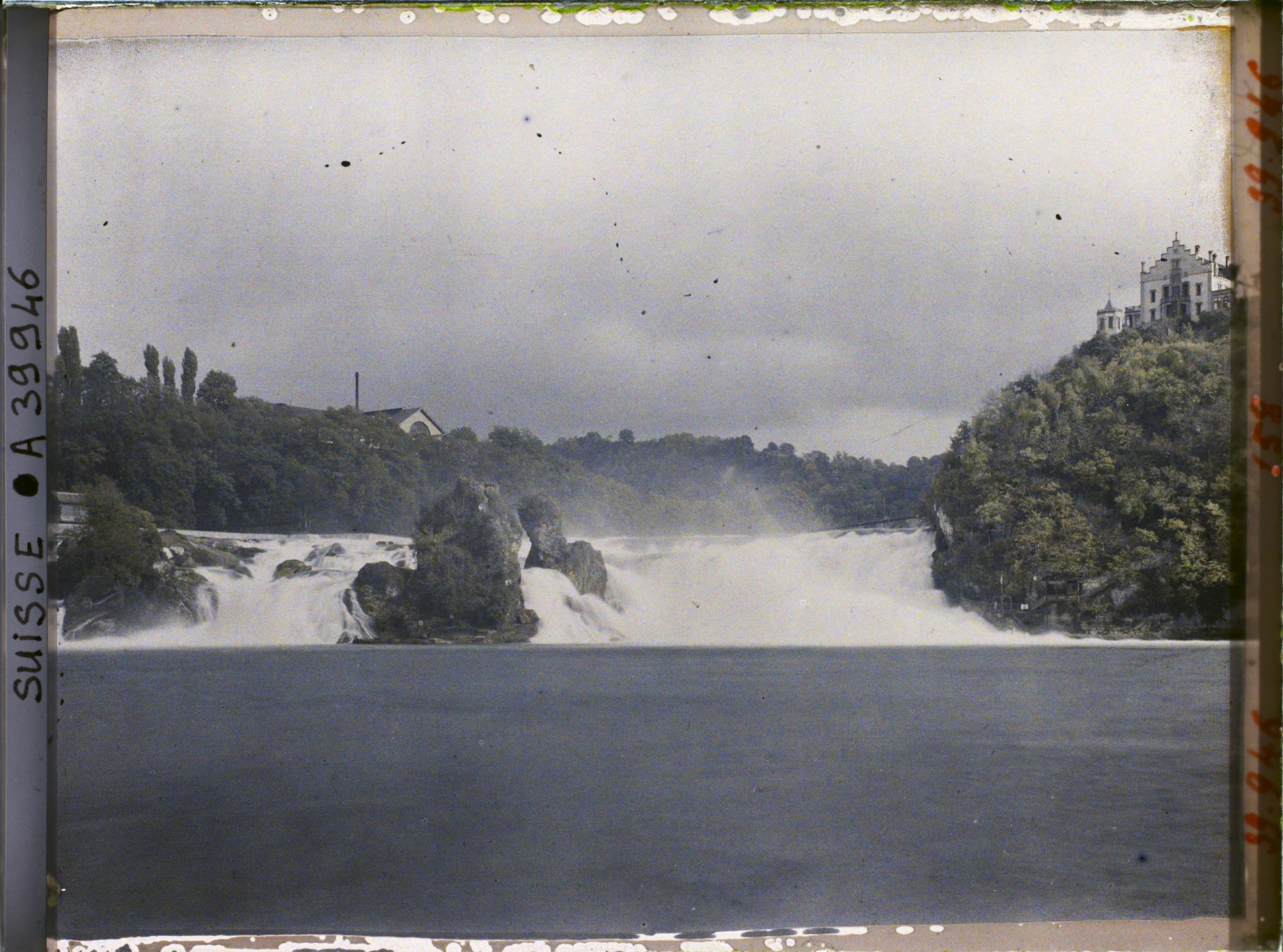 Image représentant Les chutes du Rhin vues du Schlössli Wörth