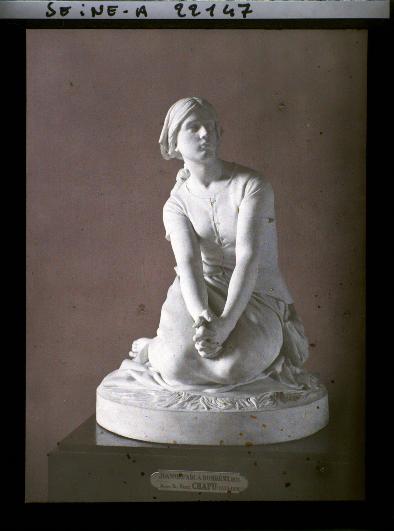 Image représentant Jeanne d'Arc à Domrémy, Chapu, musée du Louvre