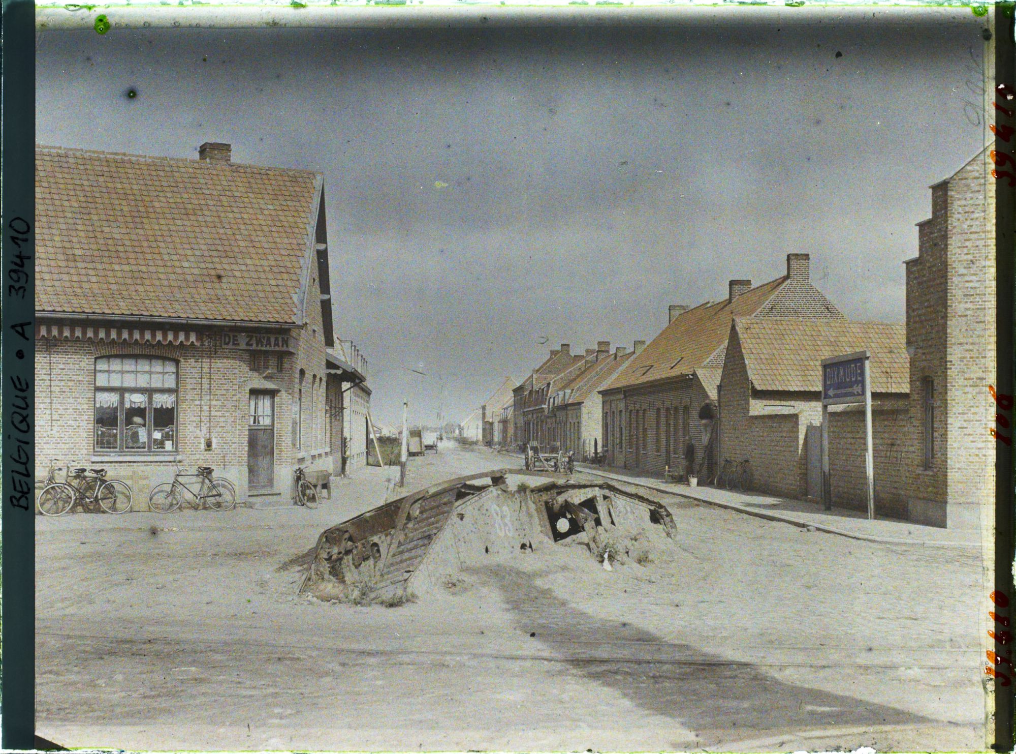 Image représentant Belgique, Poelcapelle, Un aspect de la rue de la Gare