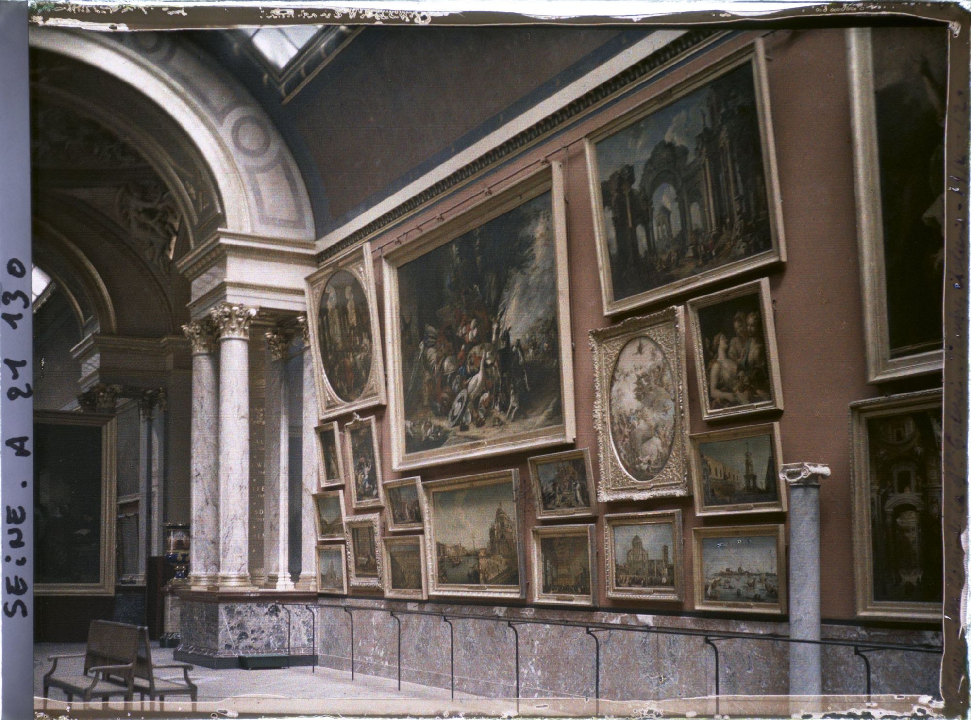 Image représentant La Grande Galerie, peinture italienne (Tiepolo, Panini, Guardi), musée du Louvre
