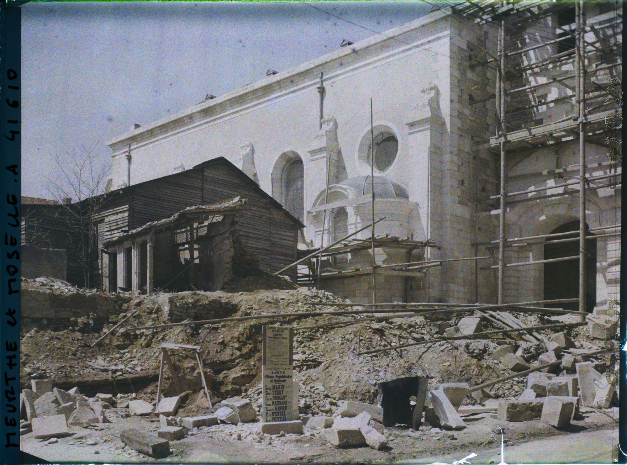 Image représentant France, Thiaucourt, Reconstruction de l'Eglise