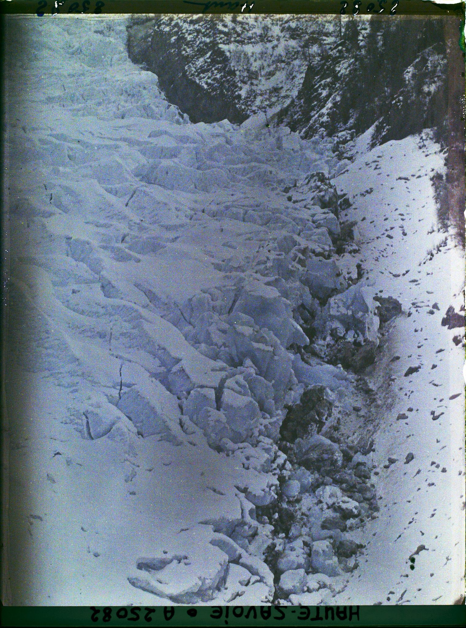 Image représentant France Les Alpes, Les Bossons, Aspect de la Moraine du Glacier des Bossons