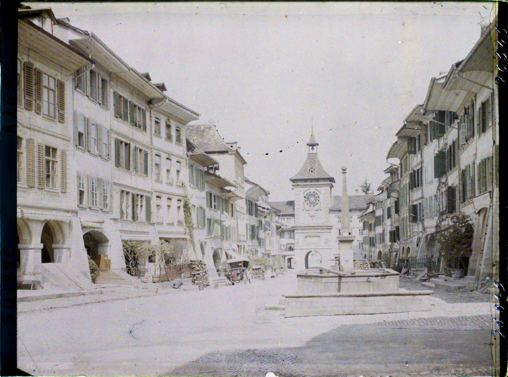 Image représentant La Hauptgasse (Grand-Rue) et la porte de Berne