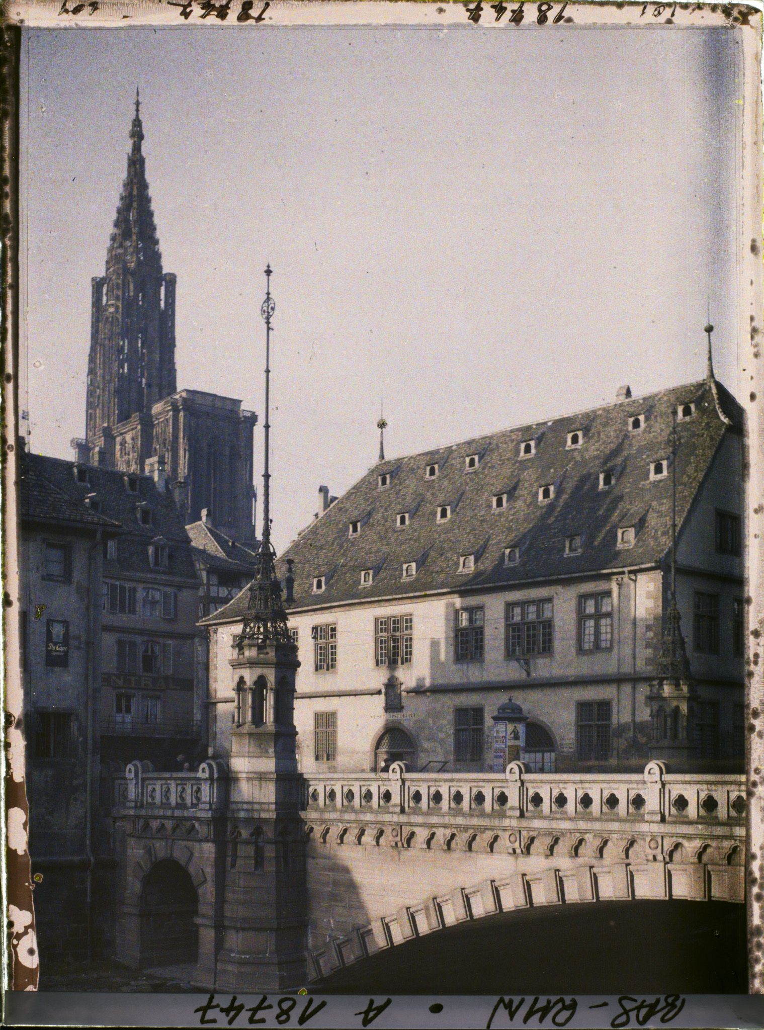 Image représentant France, Strasbourg, La Cathédrale vue du quai St Nicolas