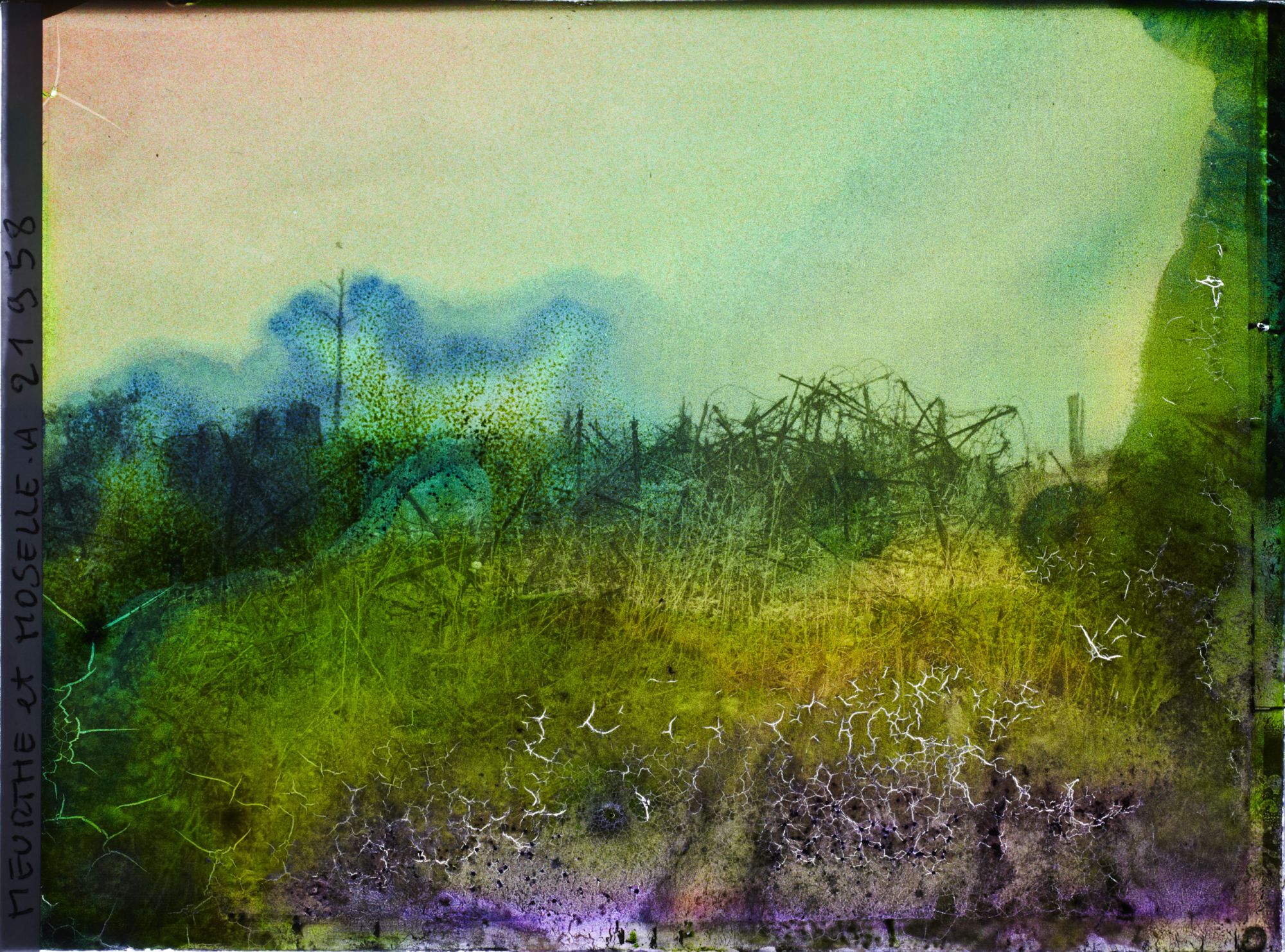 Image représentant France, Bois le Prêtre, Réseaux en avant de la tranchée des Carmes