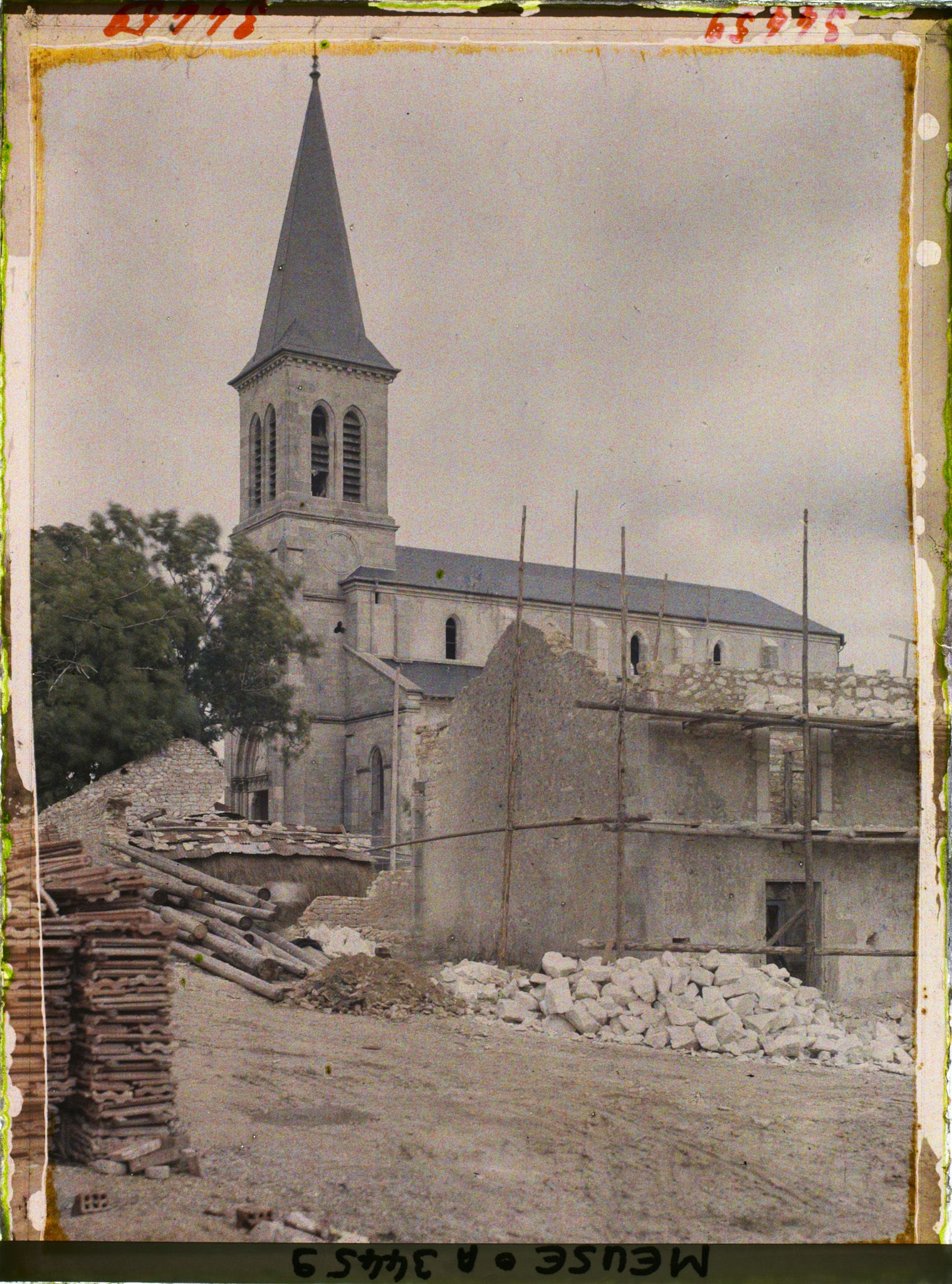 Image représentant France, Dompcervin, Reconstructions et l'Eglise remise en état