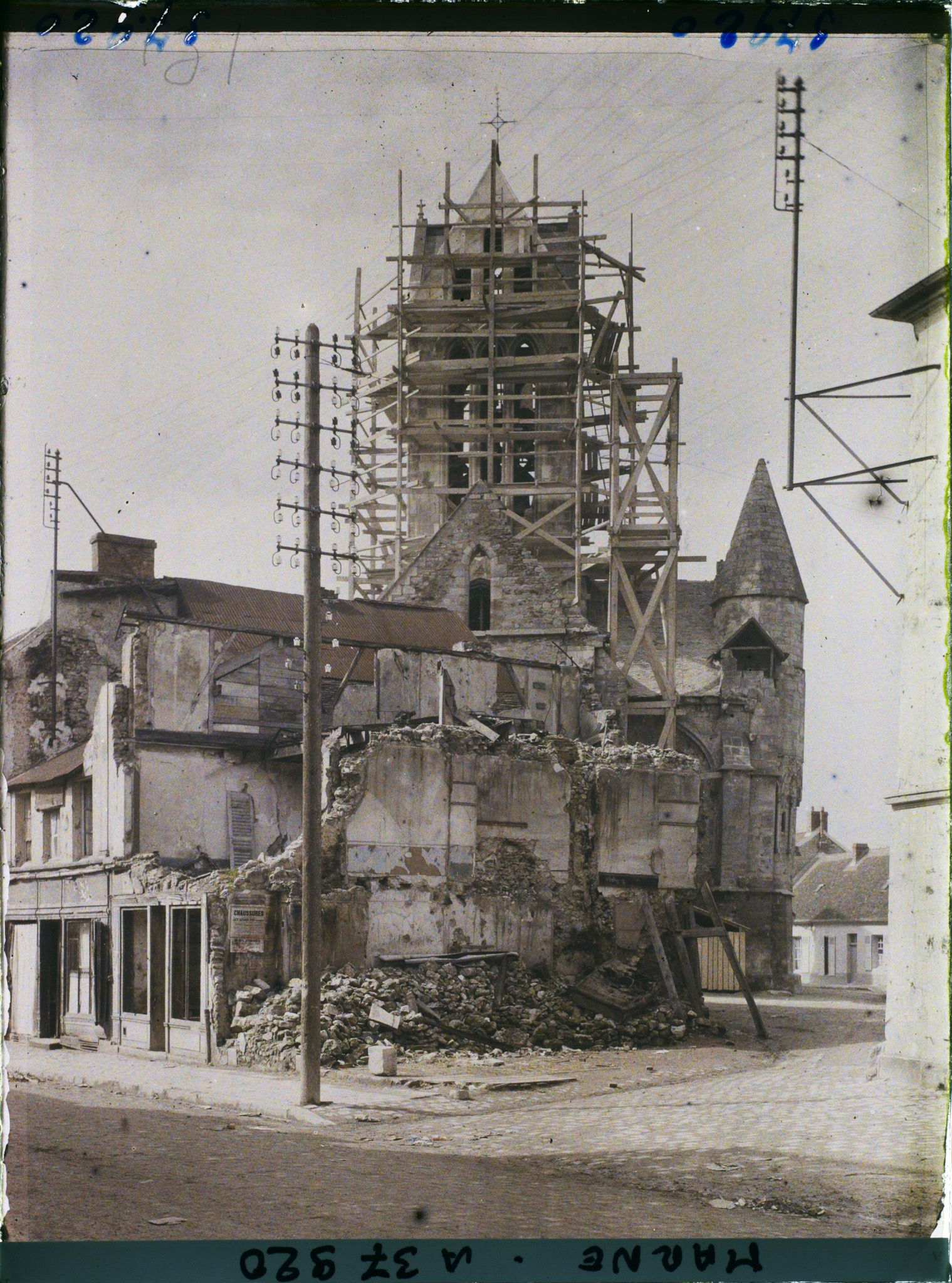Image représentant France, Dormans, Reconstruction de l'Eglise