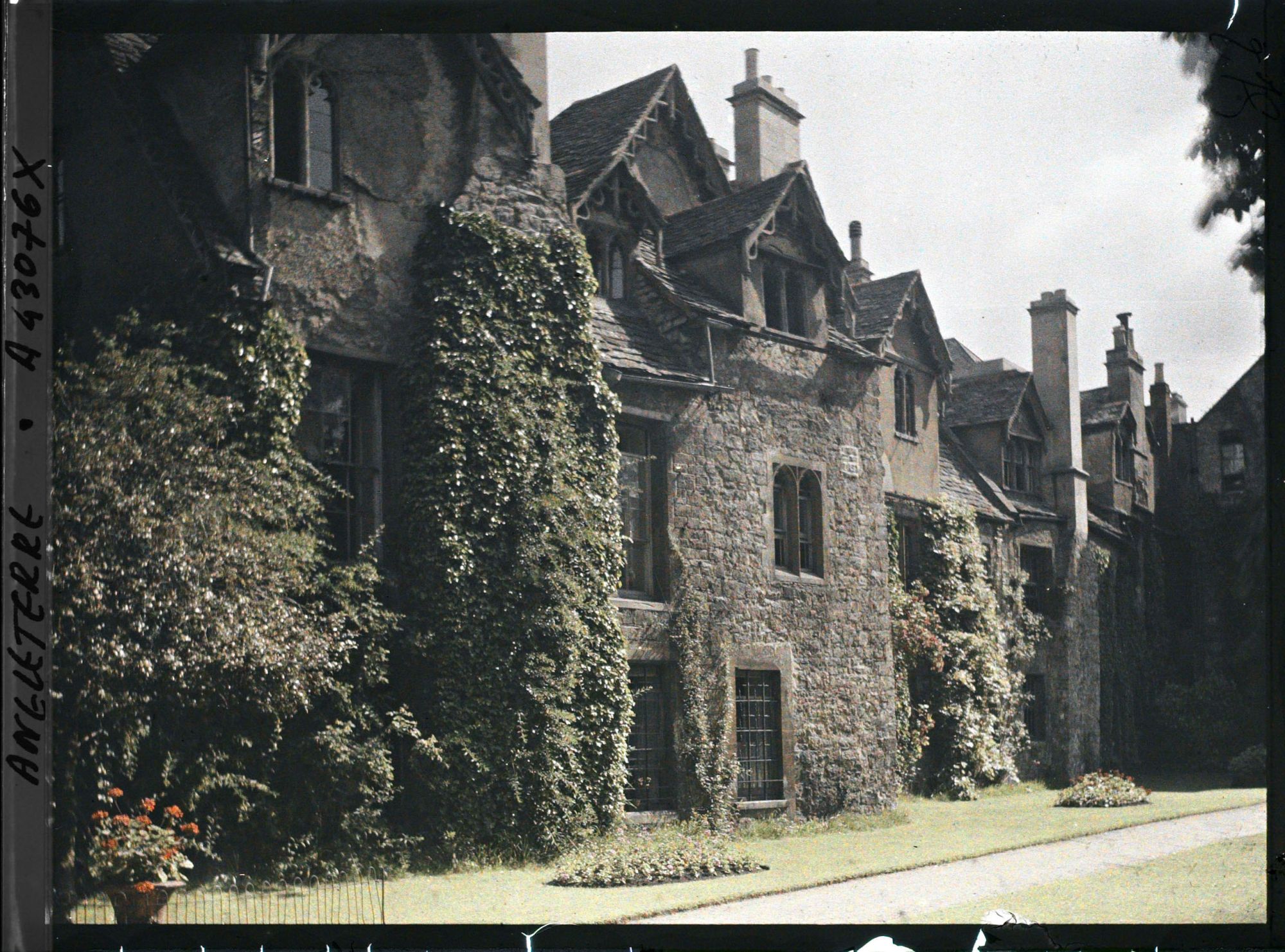 Image représentant Le côté du jardin du Worcester College