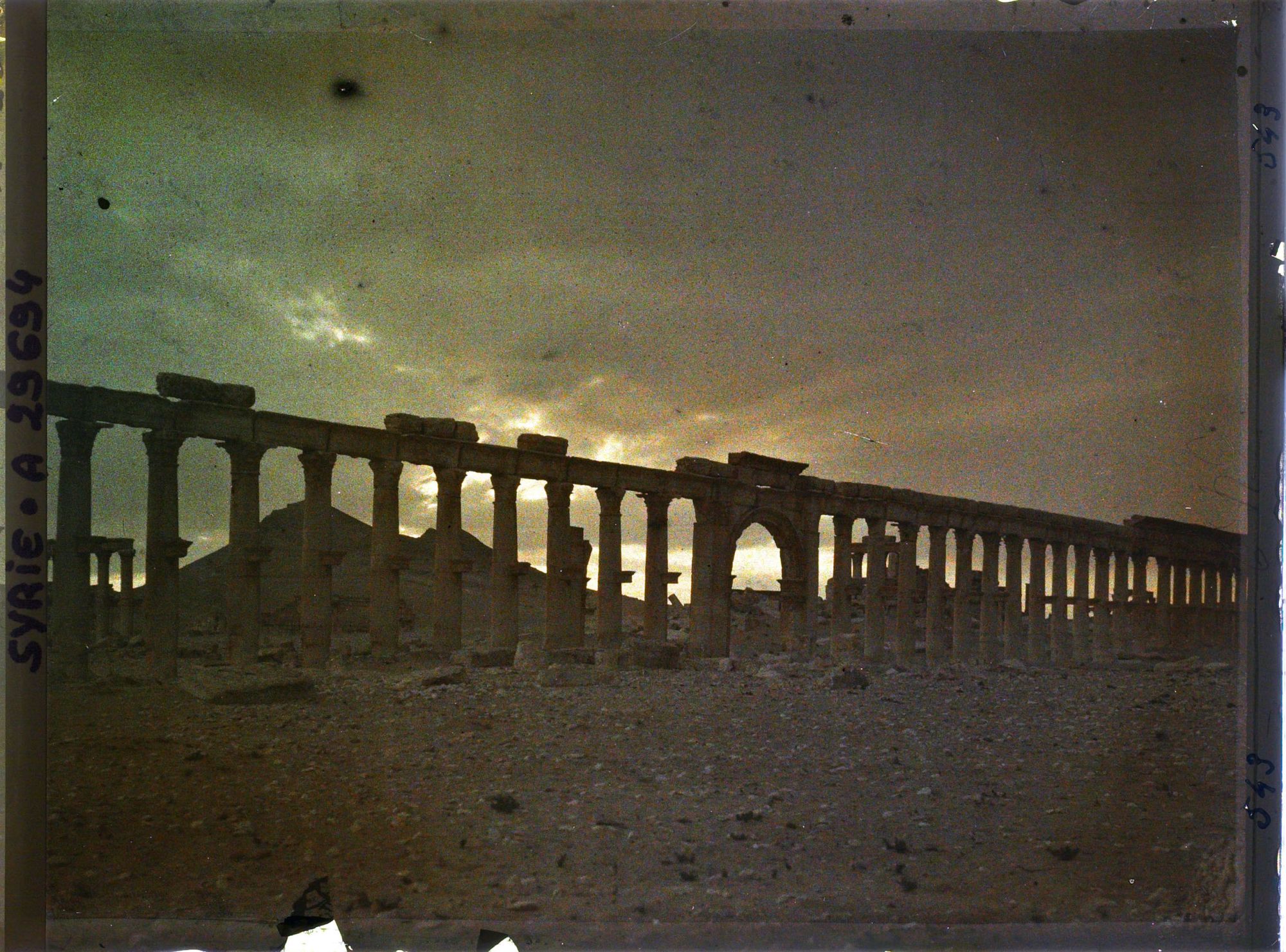 Image représentant La grande colonnade au crépuscule