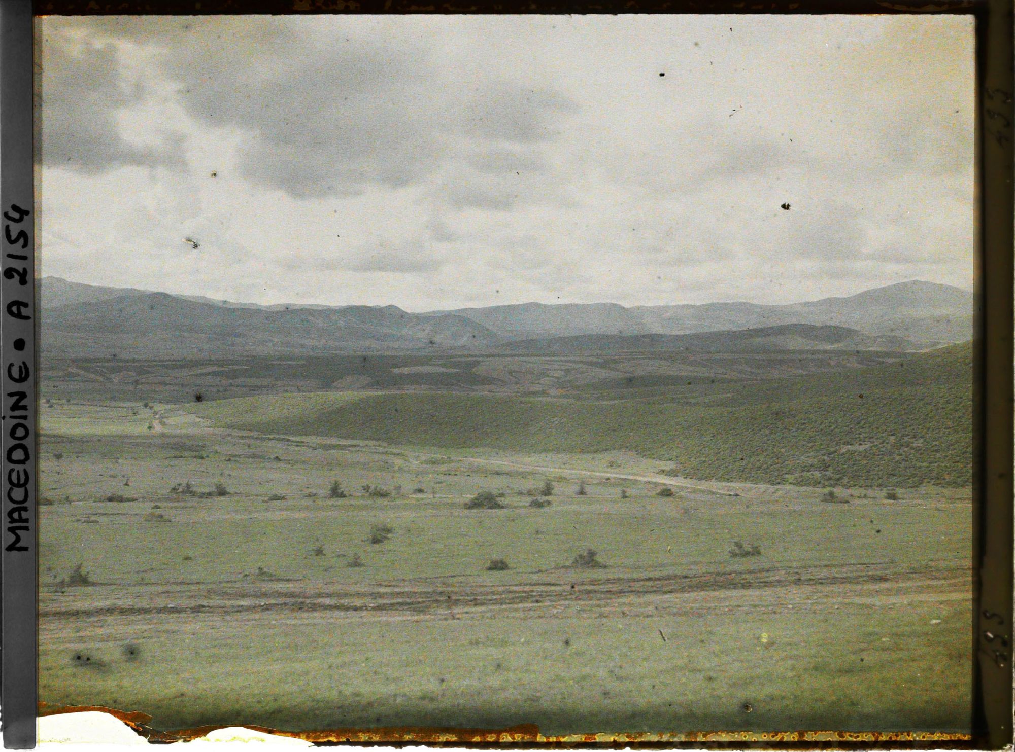 Image représentant Plaine de Rezna avec à droite des collines couvertes de maquis de chênes