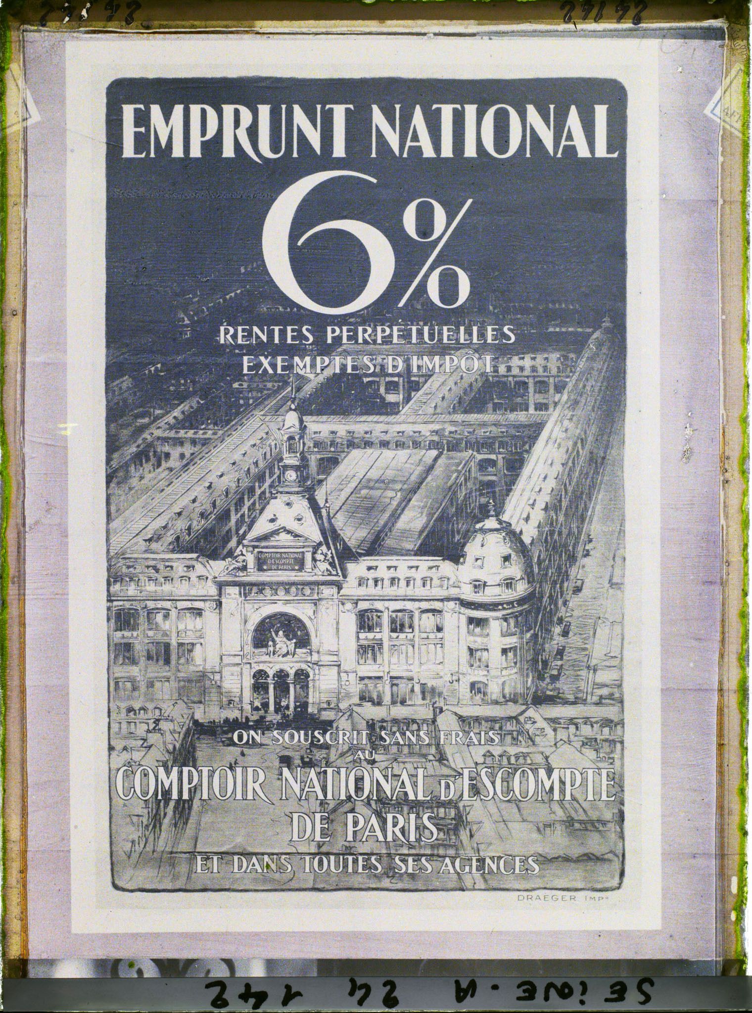 Image représentant Affiche pour l'emprunt national de 1920, Comptoir national d'escompte de Paris